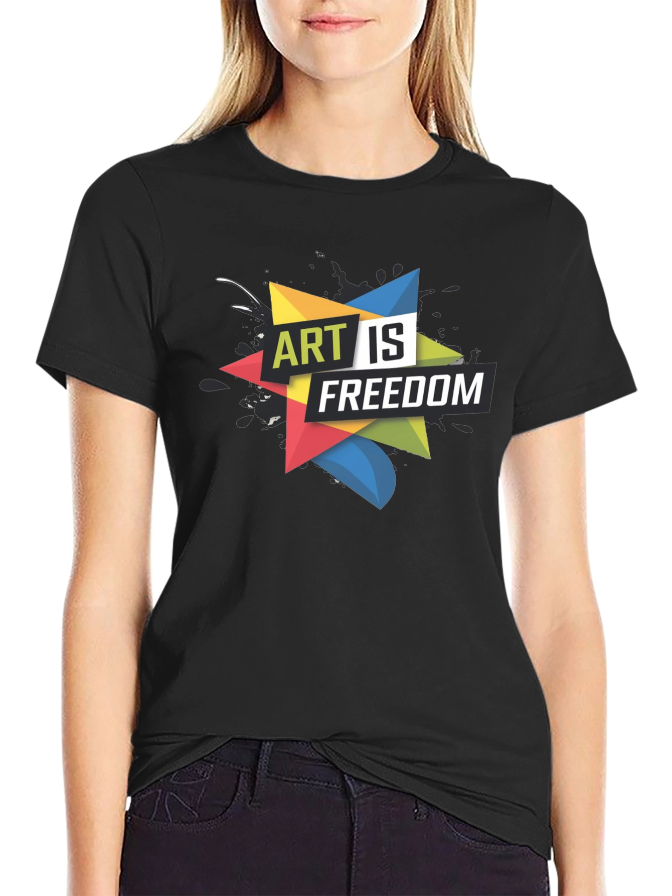 Art is Freedom Graphic Tee - Black T-Shirt