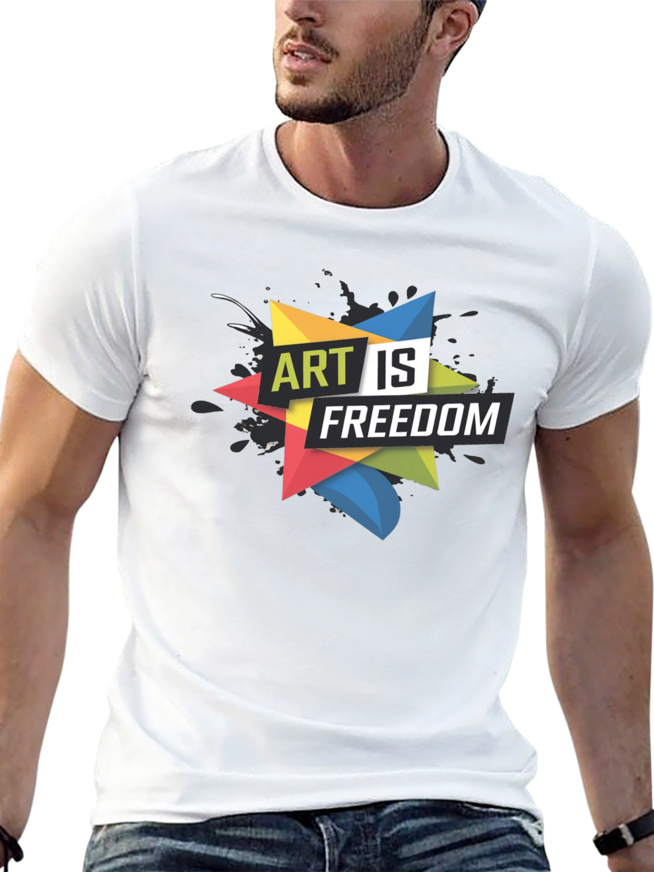 Art is Freedom Graphic Tee - Black T-Shirt