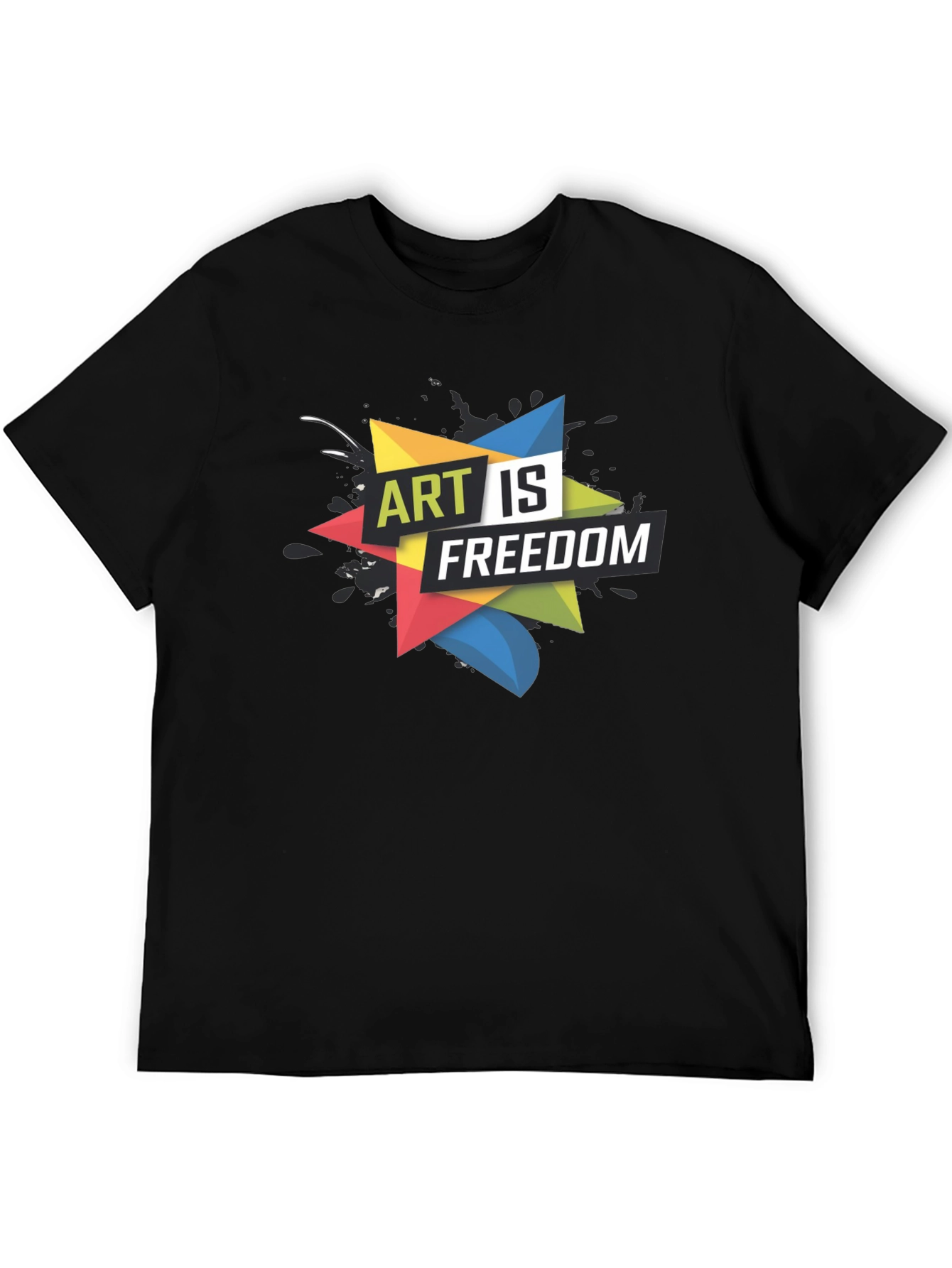 Art is Freedom Graphic Tee - Black T-Shirt