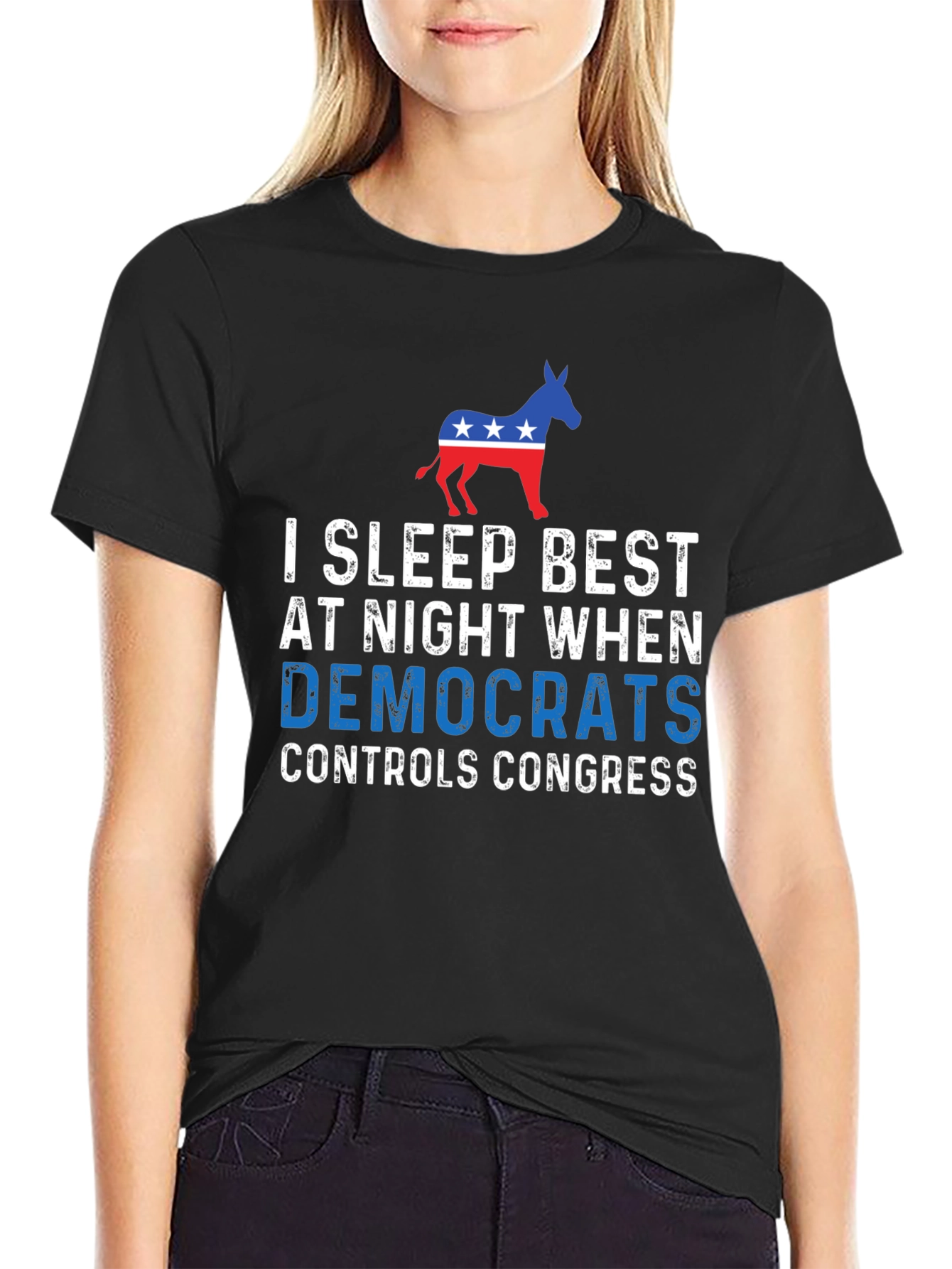 I Sleep Best Democrat Controls Congress T-Shirt