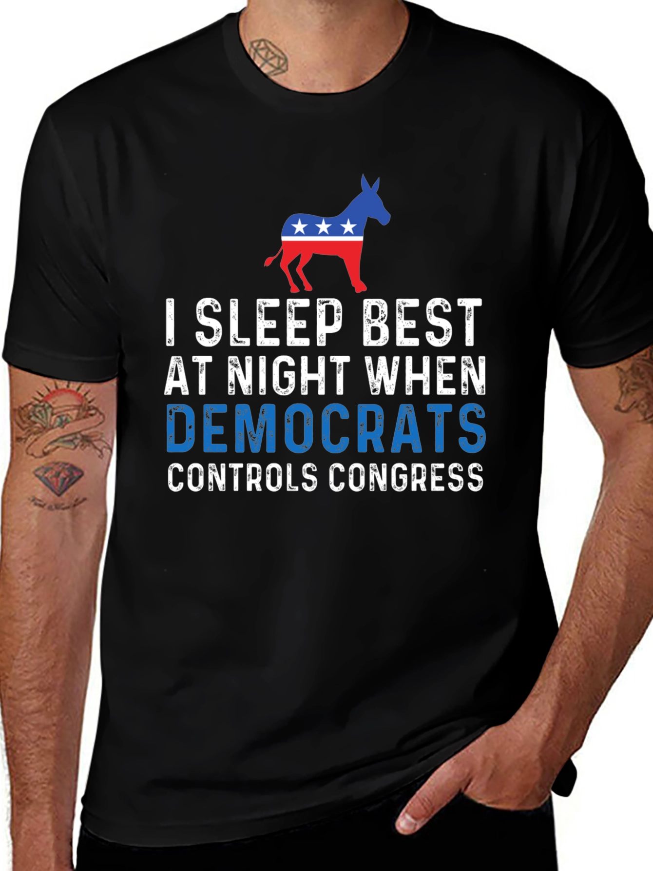 I Sleep Best Democrat Controls Congress T-Shirt