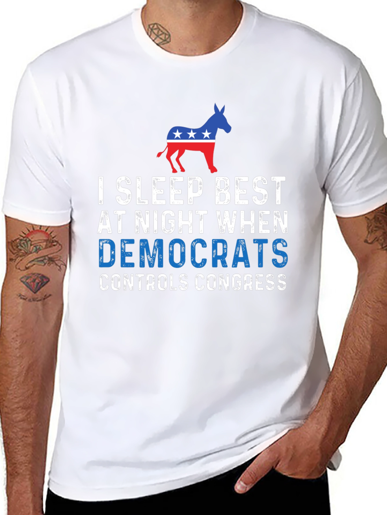 I Sleep Best Democrat Controls Congress T-Shirt