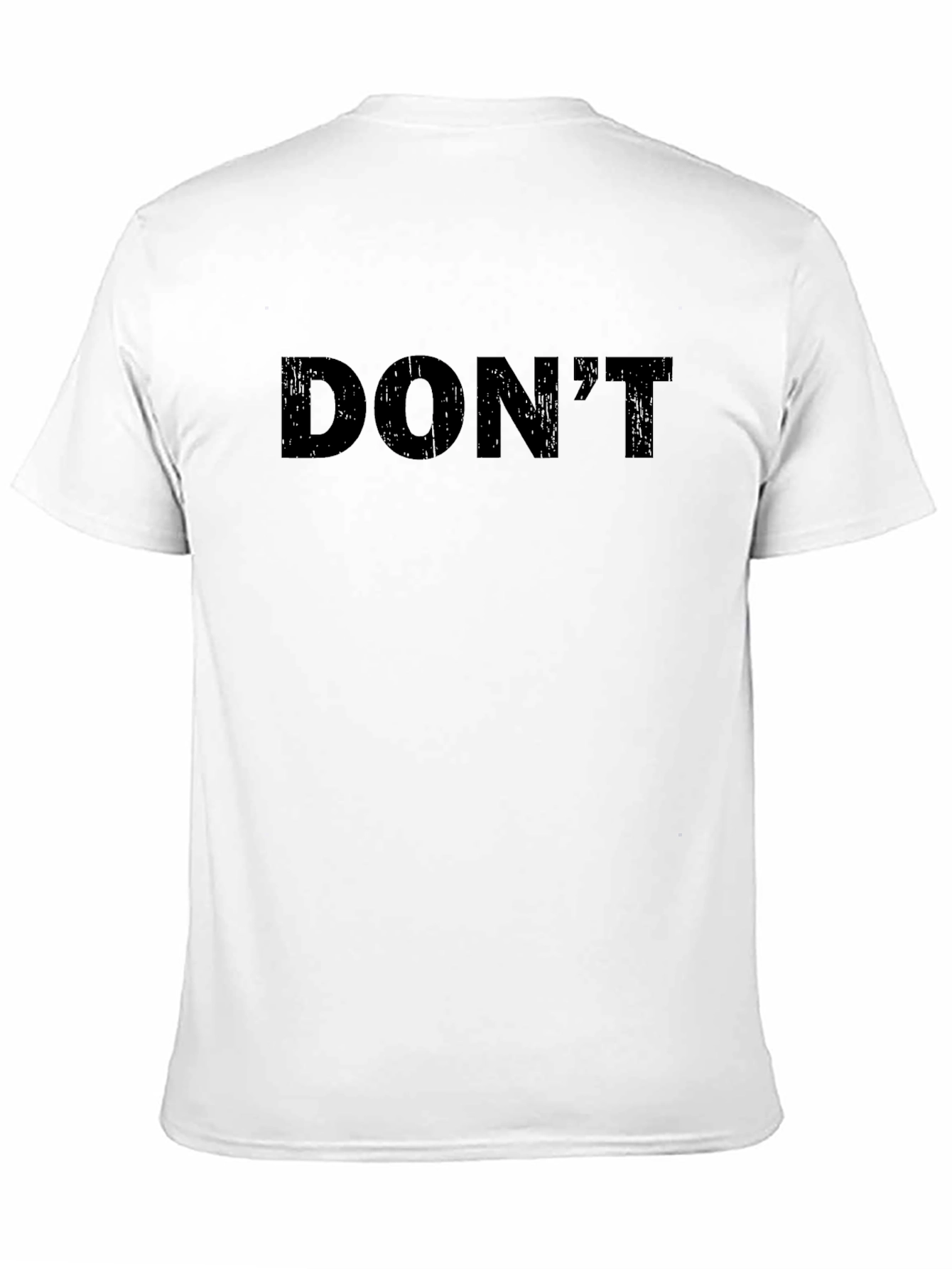 Mens Dont Black Graphic Tee - Casual Style