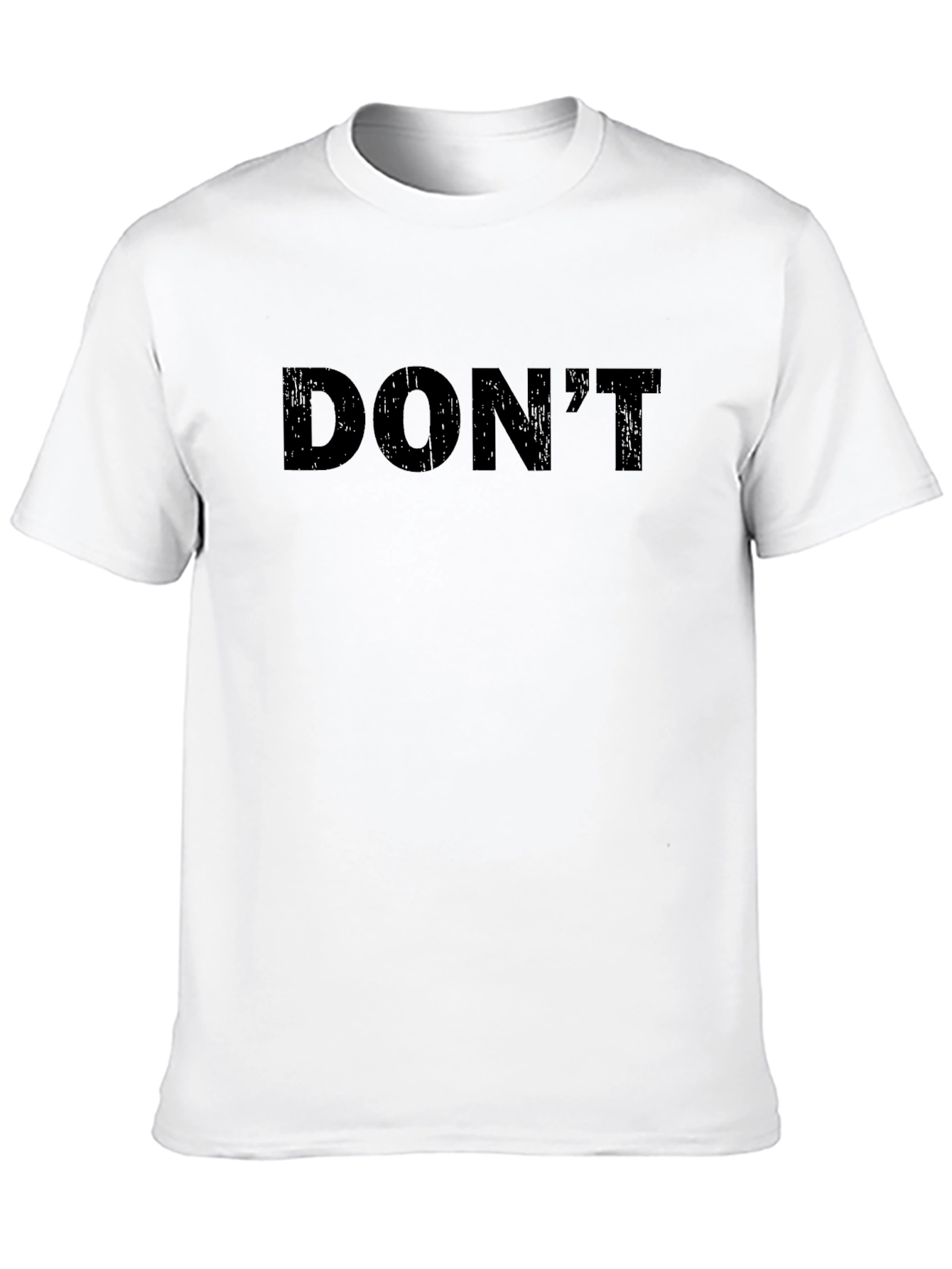 Mens Dont Black Graphic Tee - Casual Style