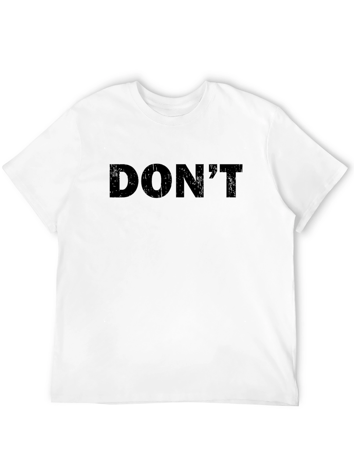 Mens Dont Black Graphic Tee - Casual Style