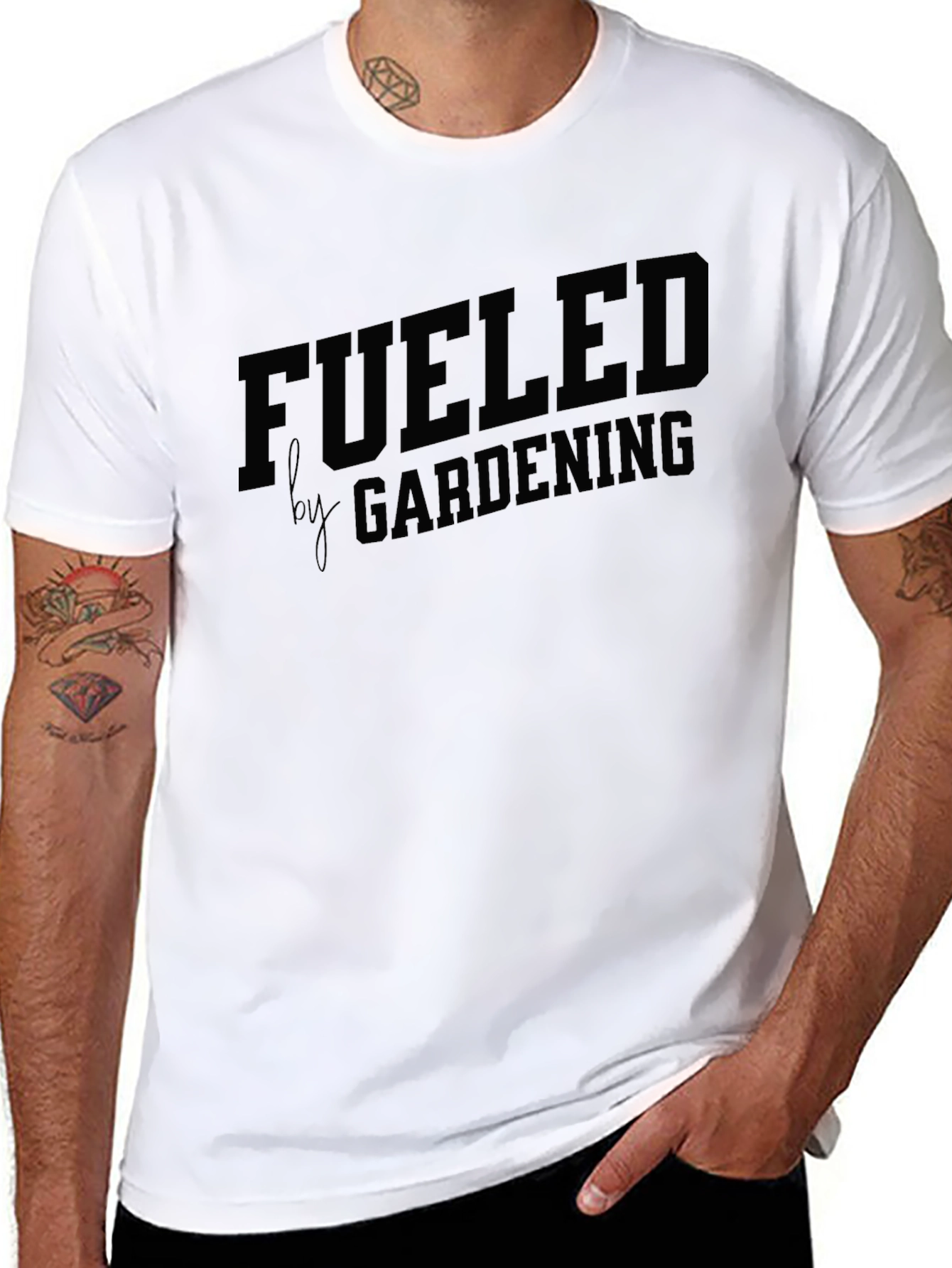 Fueled by Gardening Black T-Shirt