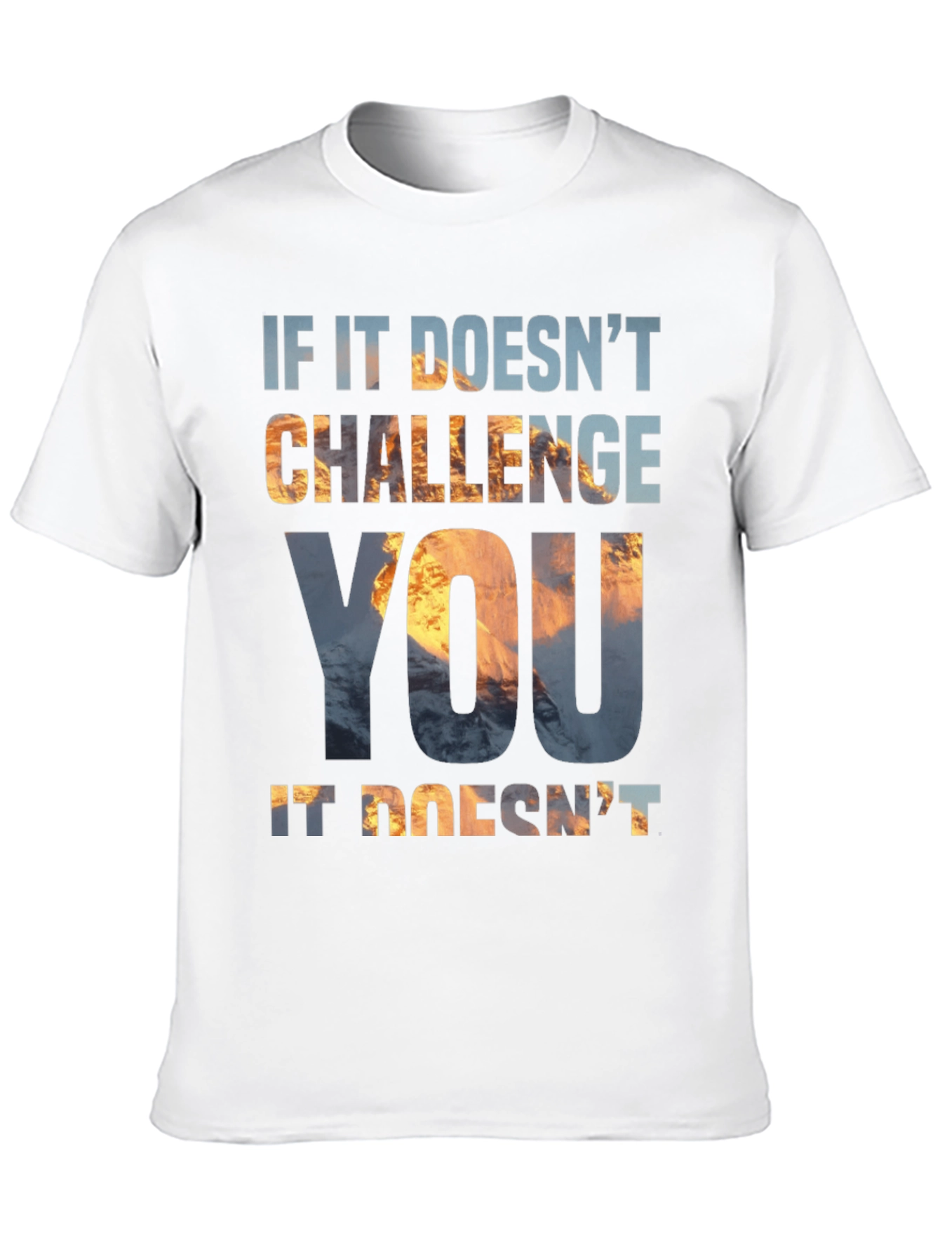 Motivational Challenge Graphic Tee - Black