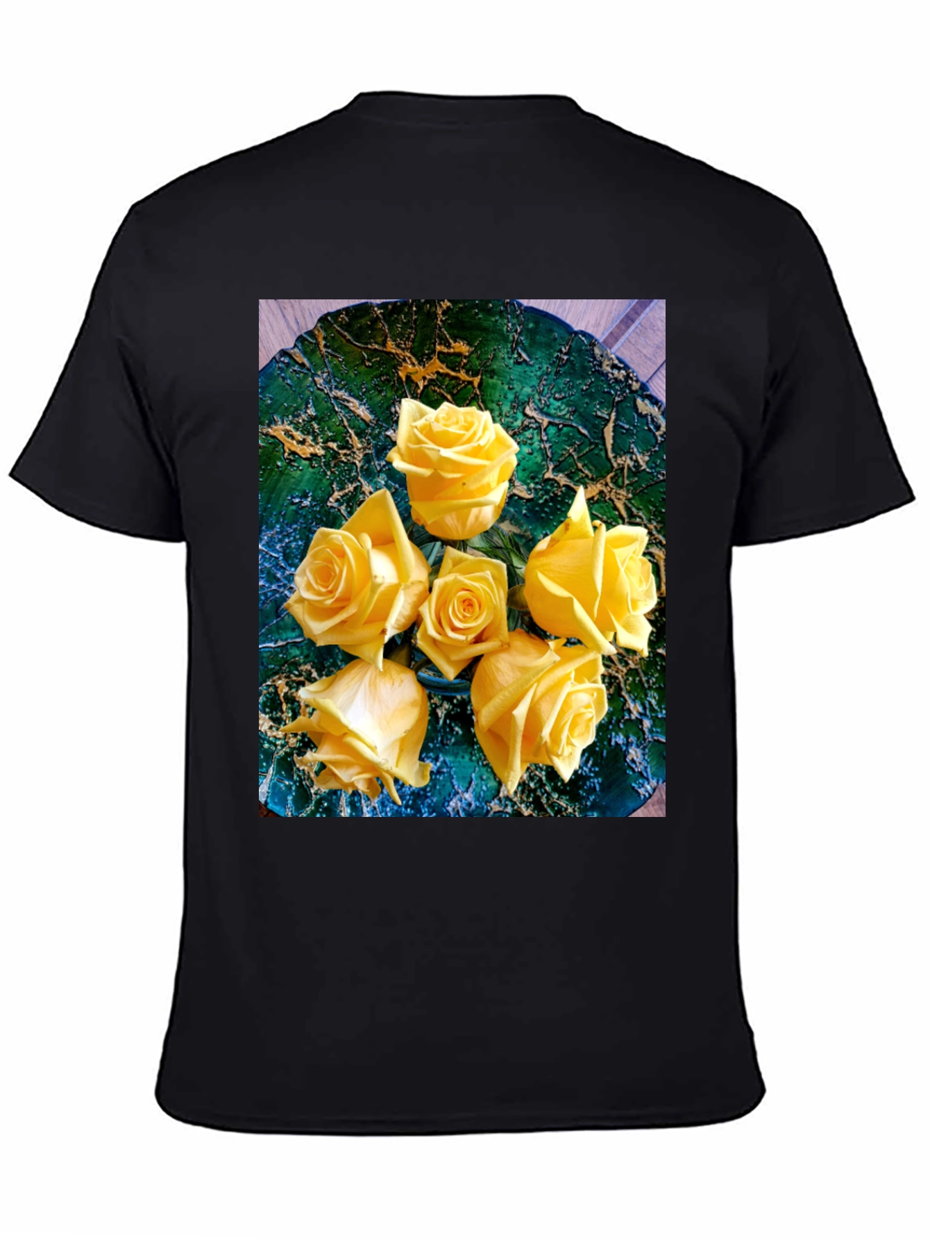 Yellow Rose Graphic Tee - Floral Art T-Shirt