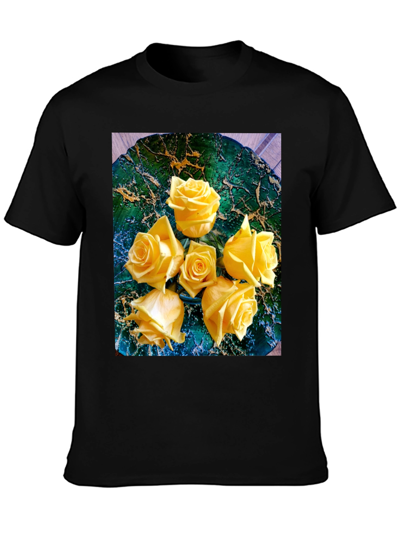 Yellow Rose Graphic Tee - Floral Art T-Shirt