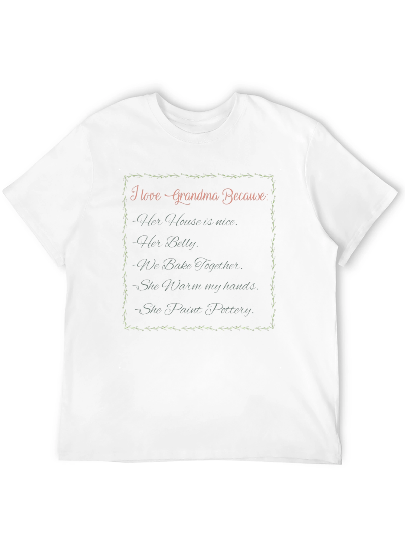 I Love Grandma T-Shirt - Heartwarming Grandparent Gift