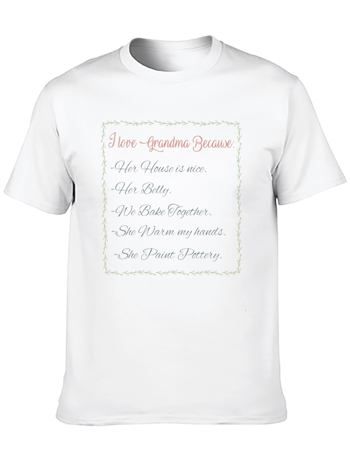 I Love Grandma T-Shirt - Heartwarming Grandparent Gift