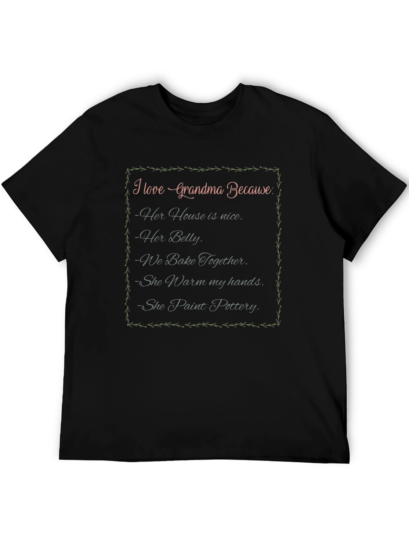 I Love Grandma T-Shirt - Heartwarming Grandparent Gift