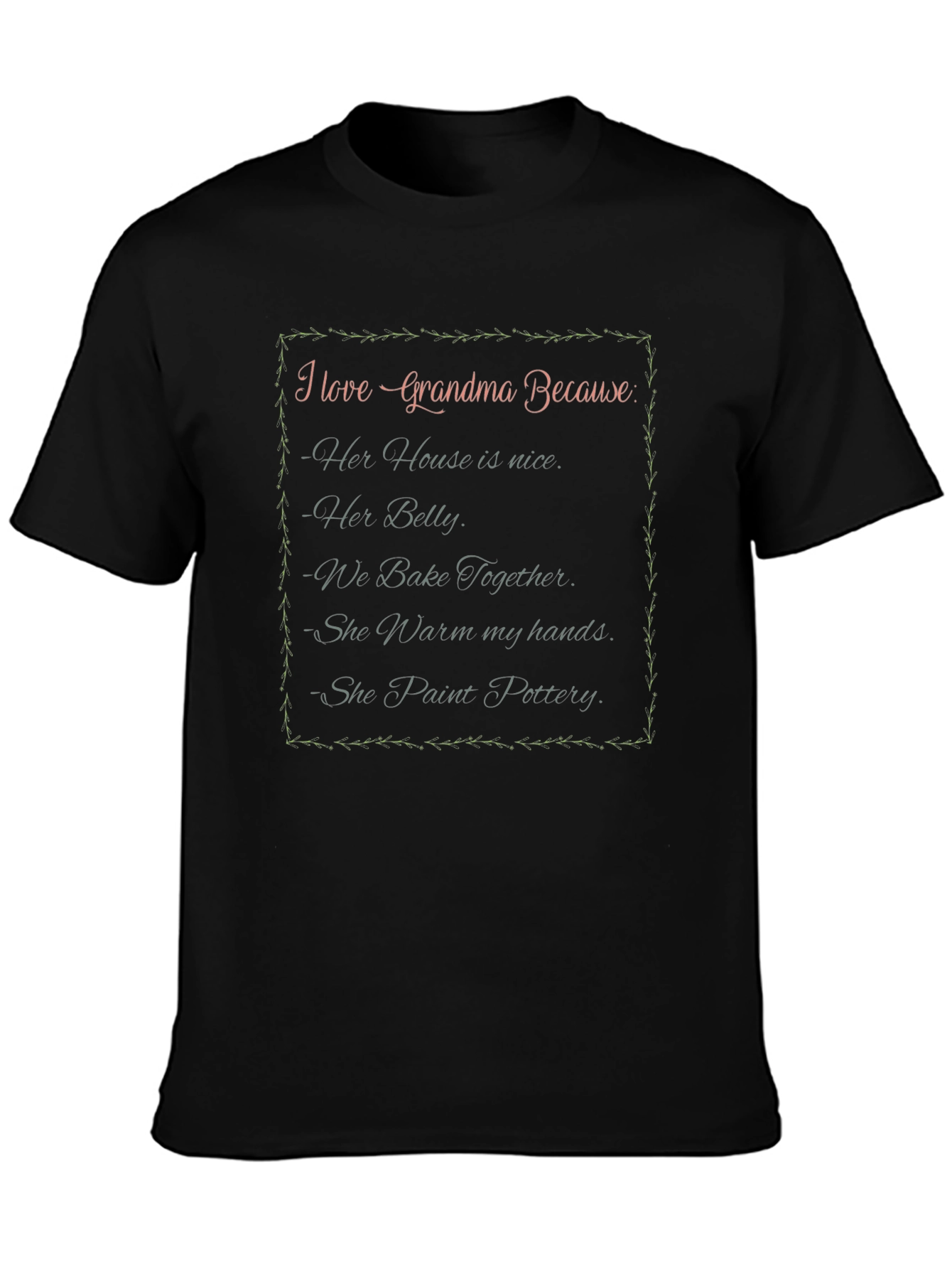 I Love Grandma T-Shirt - Heartwarming Grandparent Gift