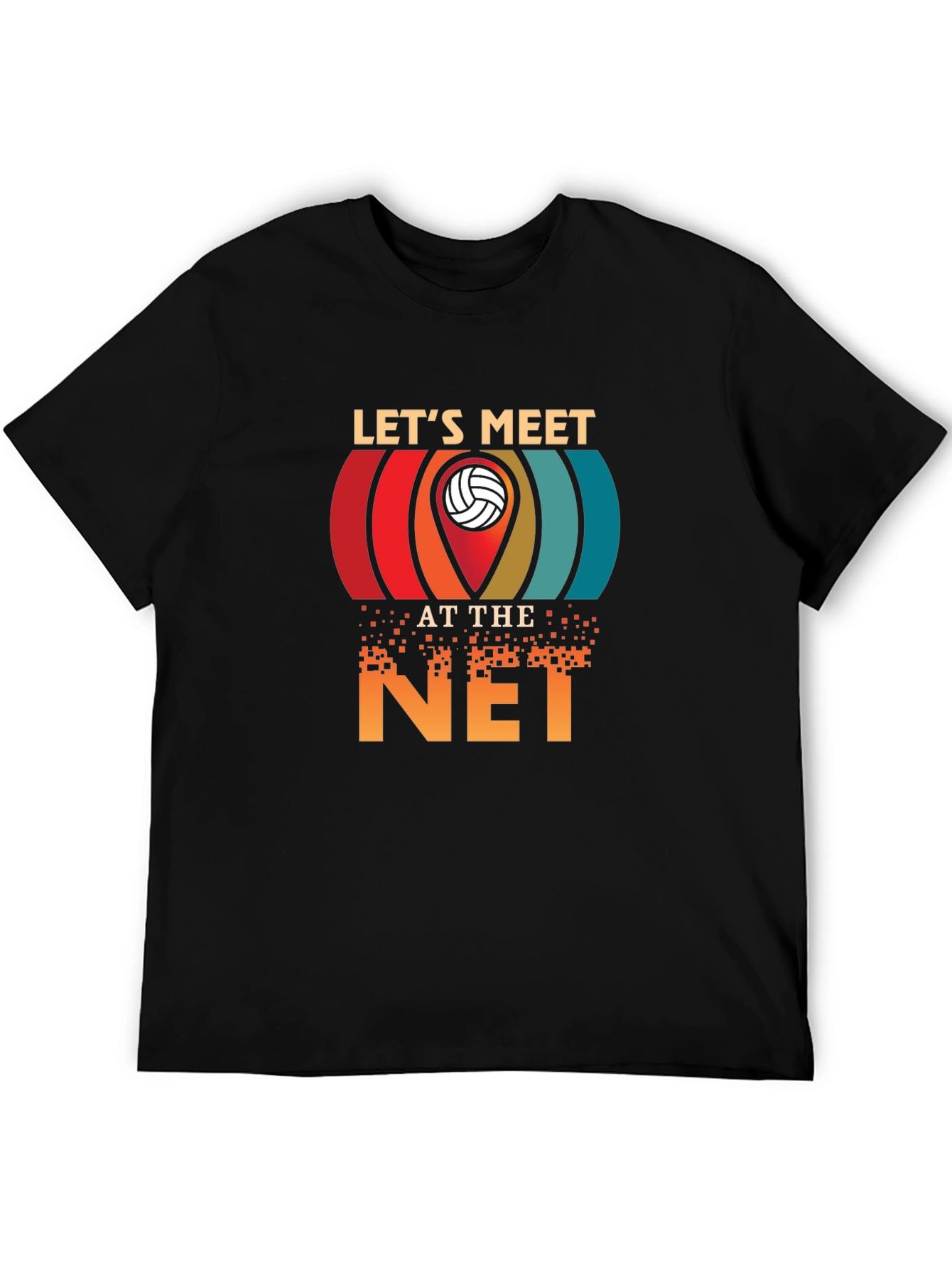 Lets Meet at the Net Volleyball Graphic Tee