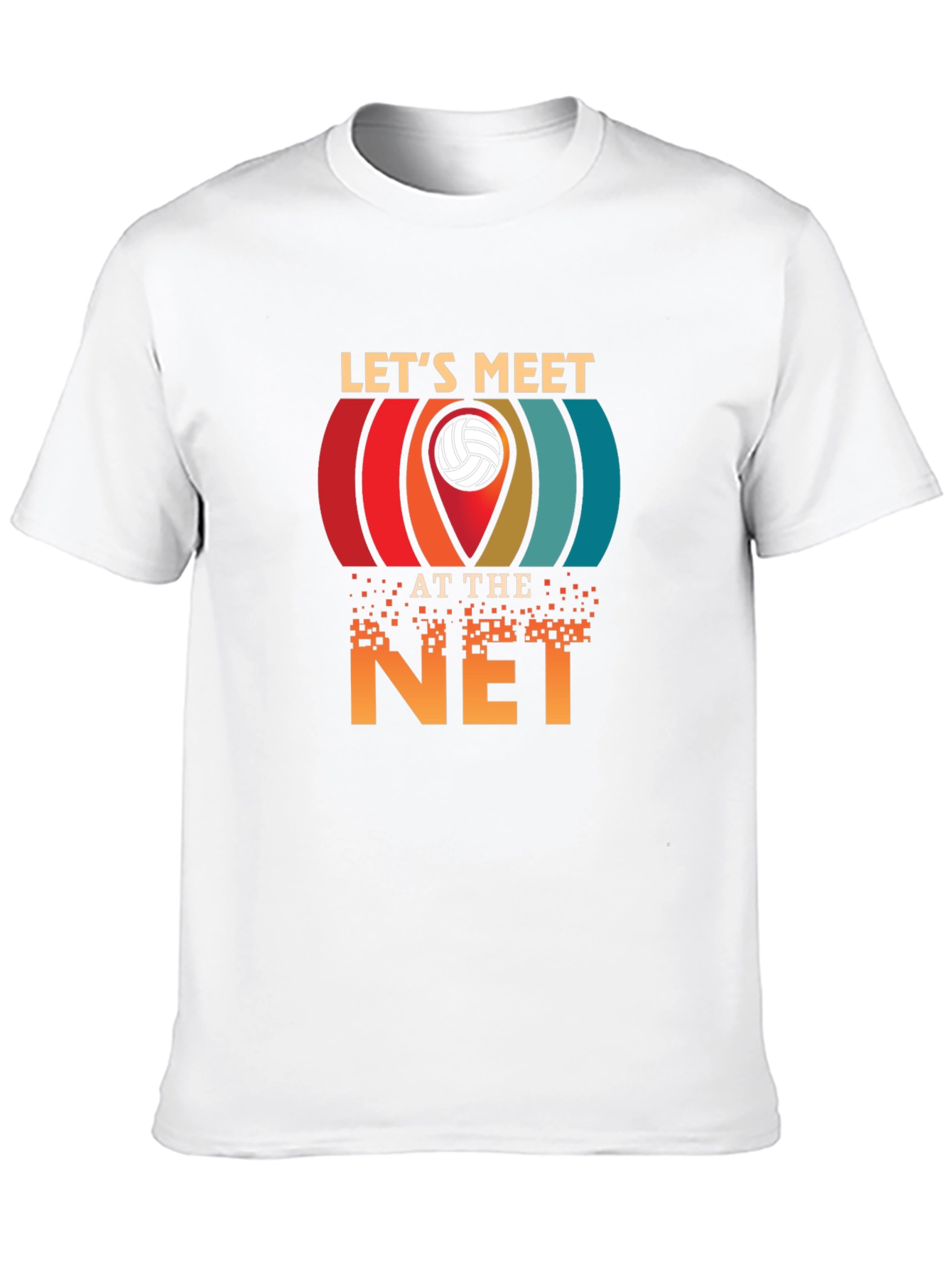 Lets Meet at the Net Volleyball Graphic Tee