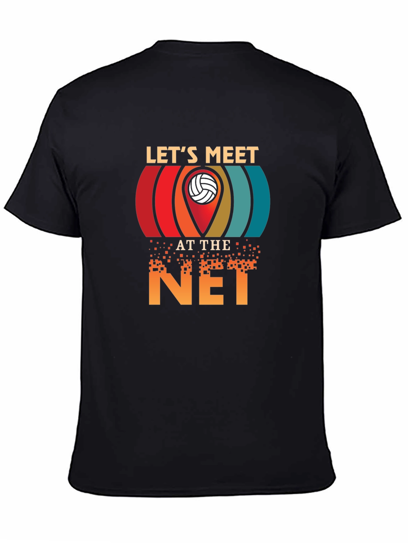 Lets Meet at the Net Volleyball Graphic Tee