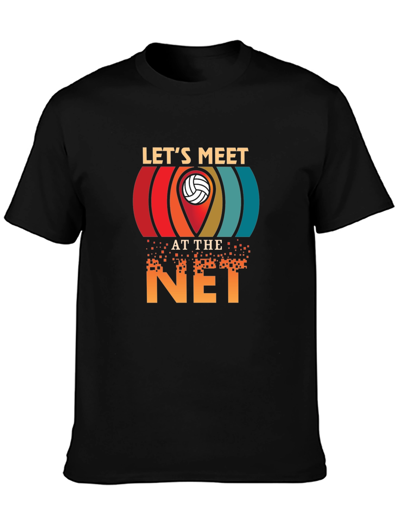 Lets Meet at the Net Volleyball Graphic Tee