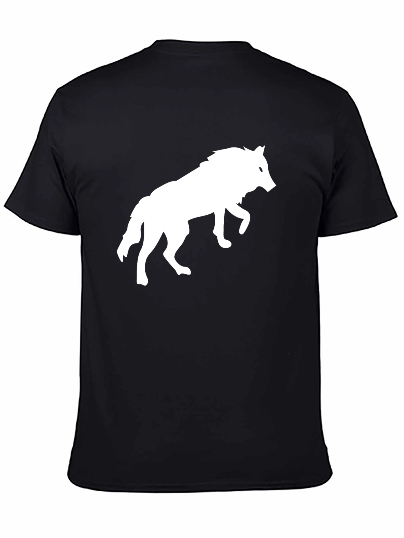 Wolf Graphic T-Shirt - Black Cotton Tee
