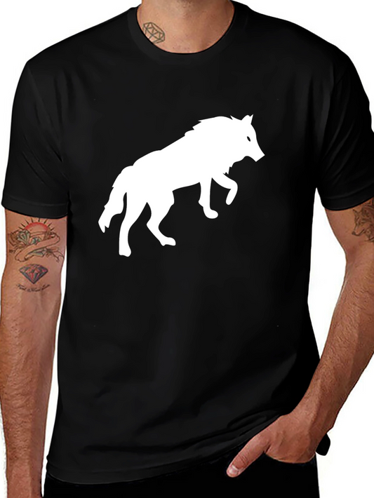 Wolf Graphic T-Shirt - Black Cotton Tee