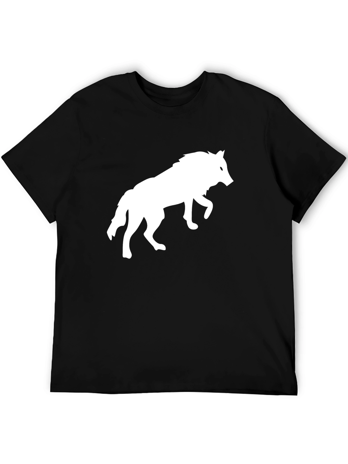 Wolf Graphic T-Shirt - Black Cotton Tee