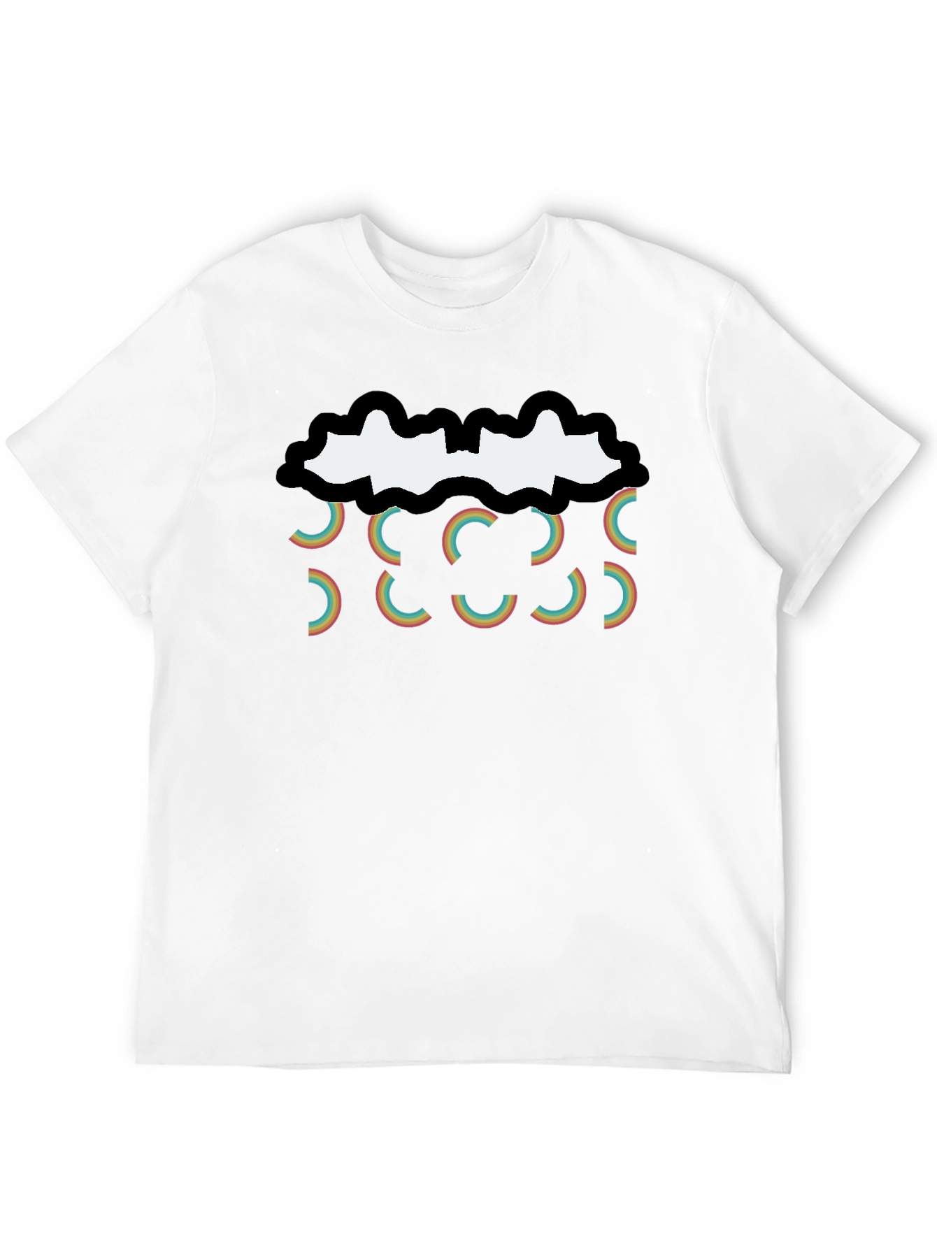 Retro Rainbow Cloud T-Shirt