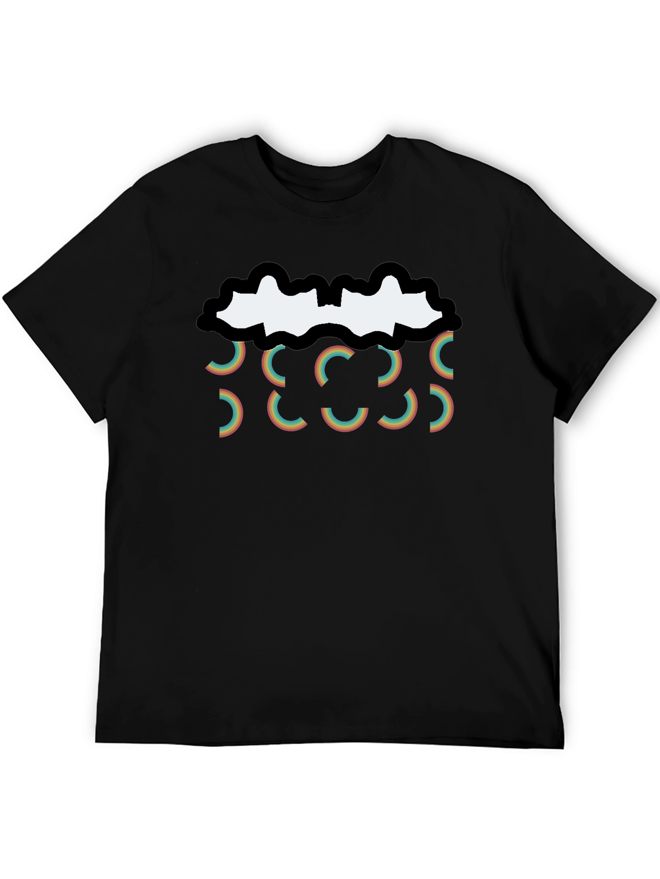 Retro Rainbow Cloud T-Shirt
