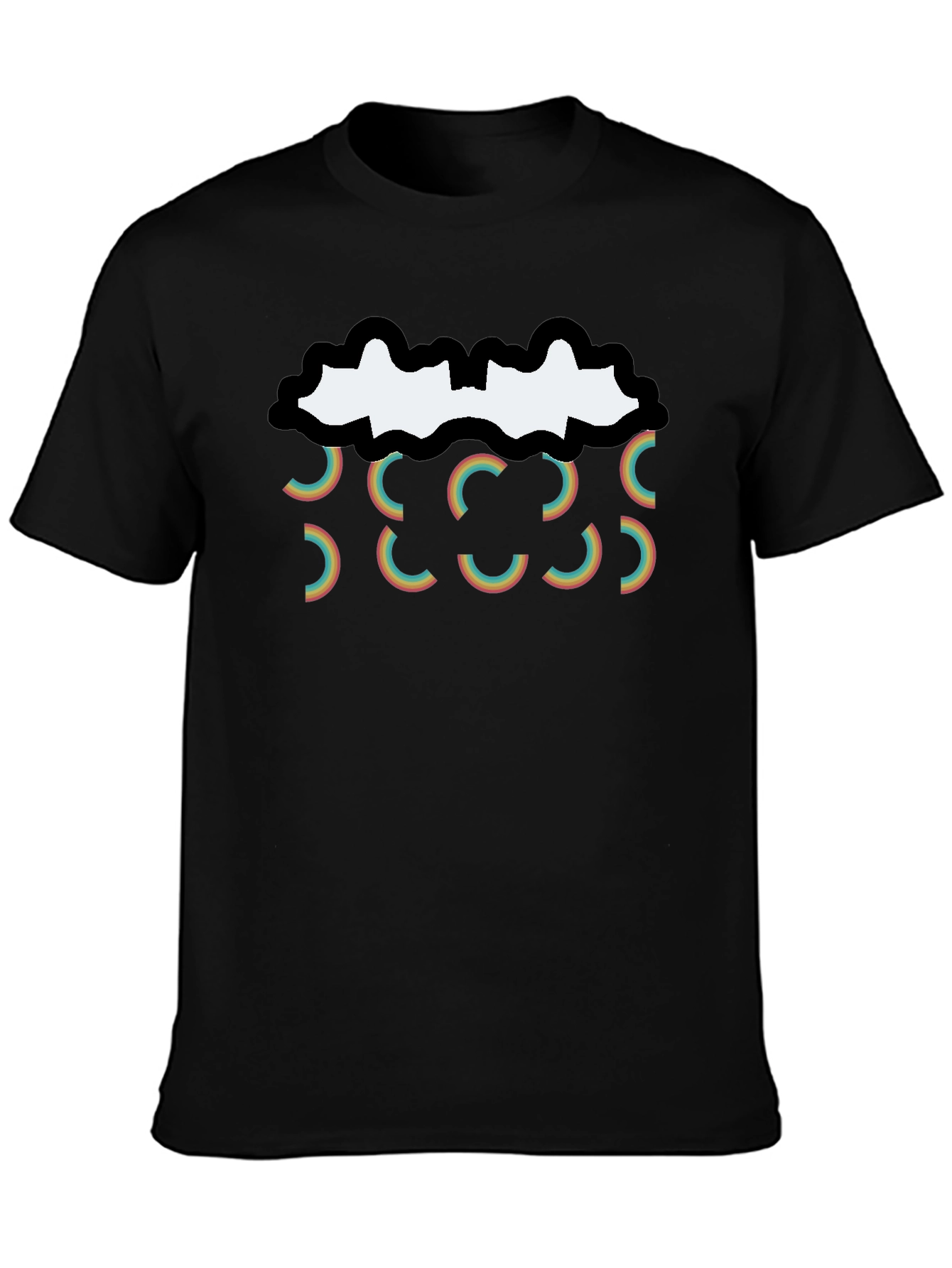 Retro Rainbow Cloud T-Shirt