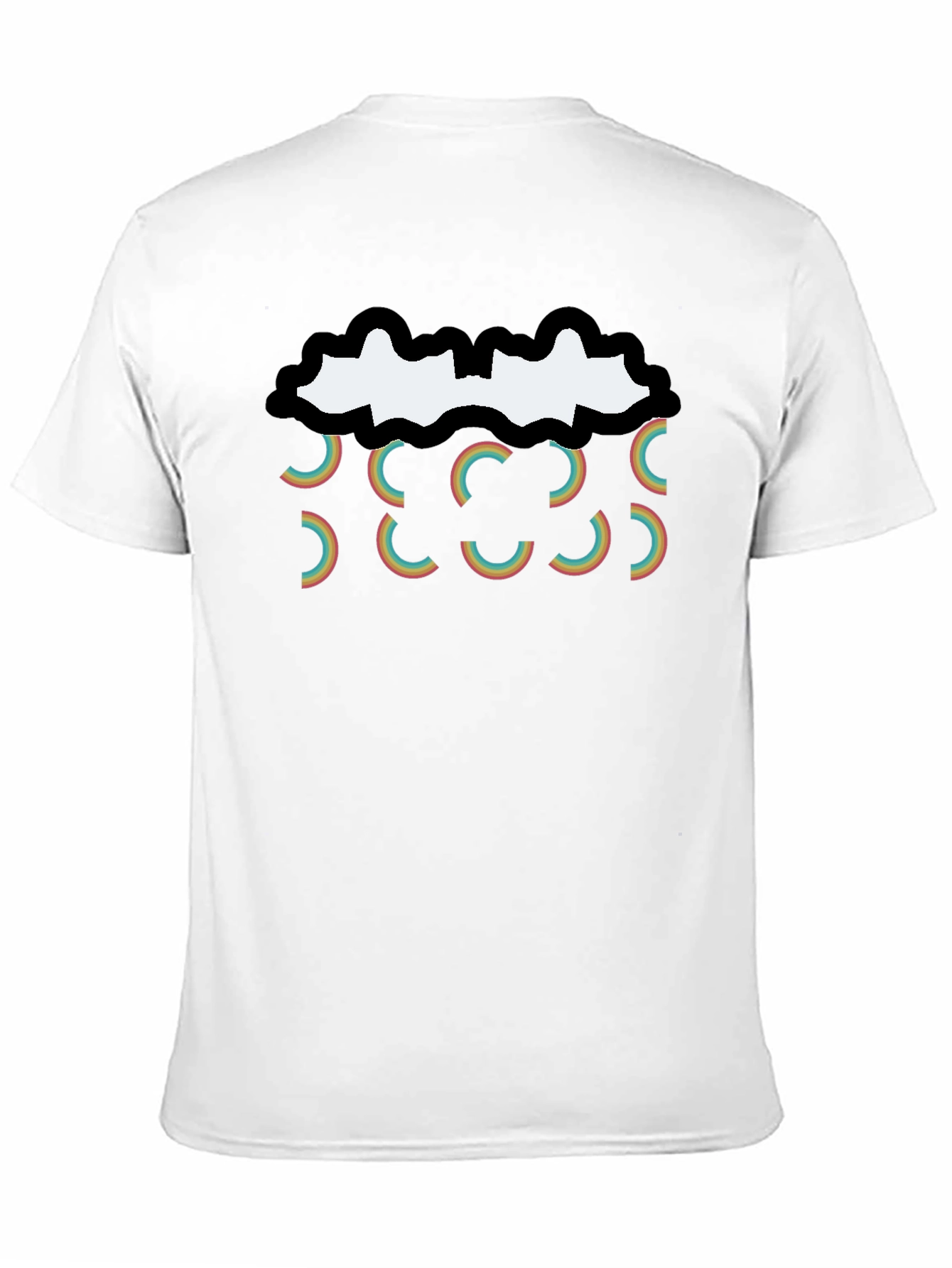Retro Rainbow Cloud T-Shirt