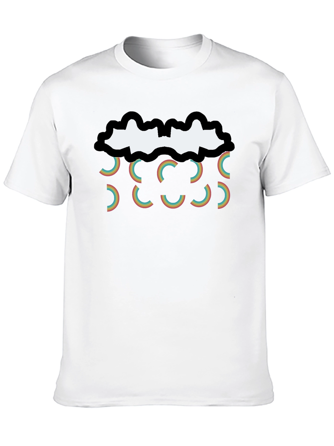 Retro Rainbow Cloud T-Shirt