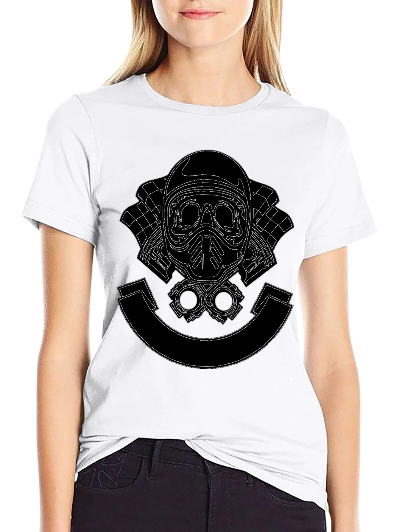 Skull Rider Tee - Black Graphic T-Shirt