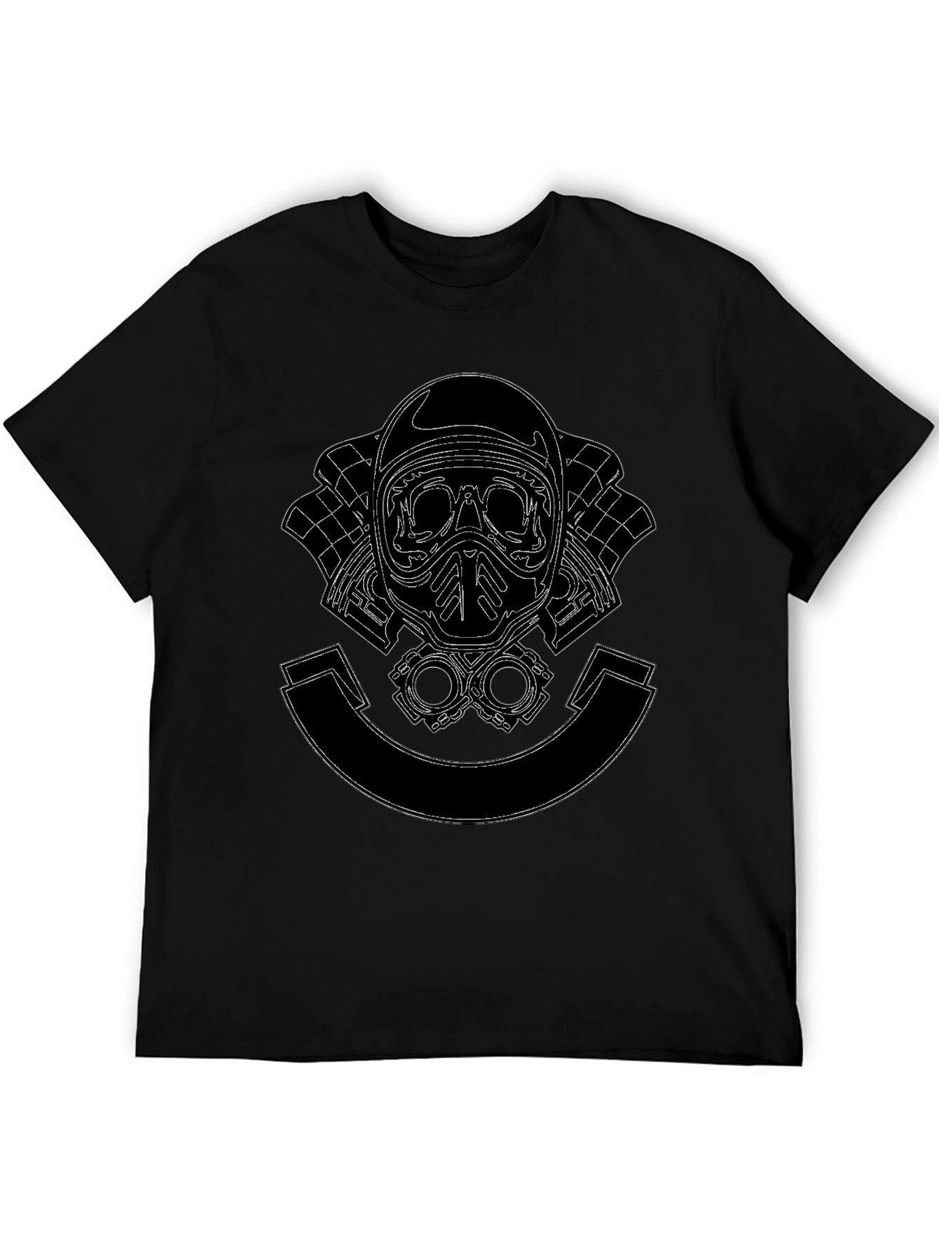 Skull Rider Tee - Black Graphic T-Shirt