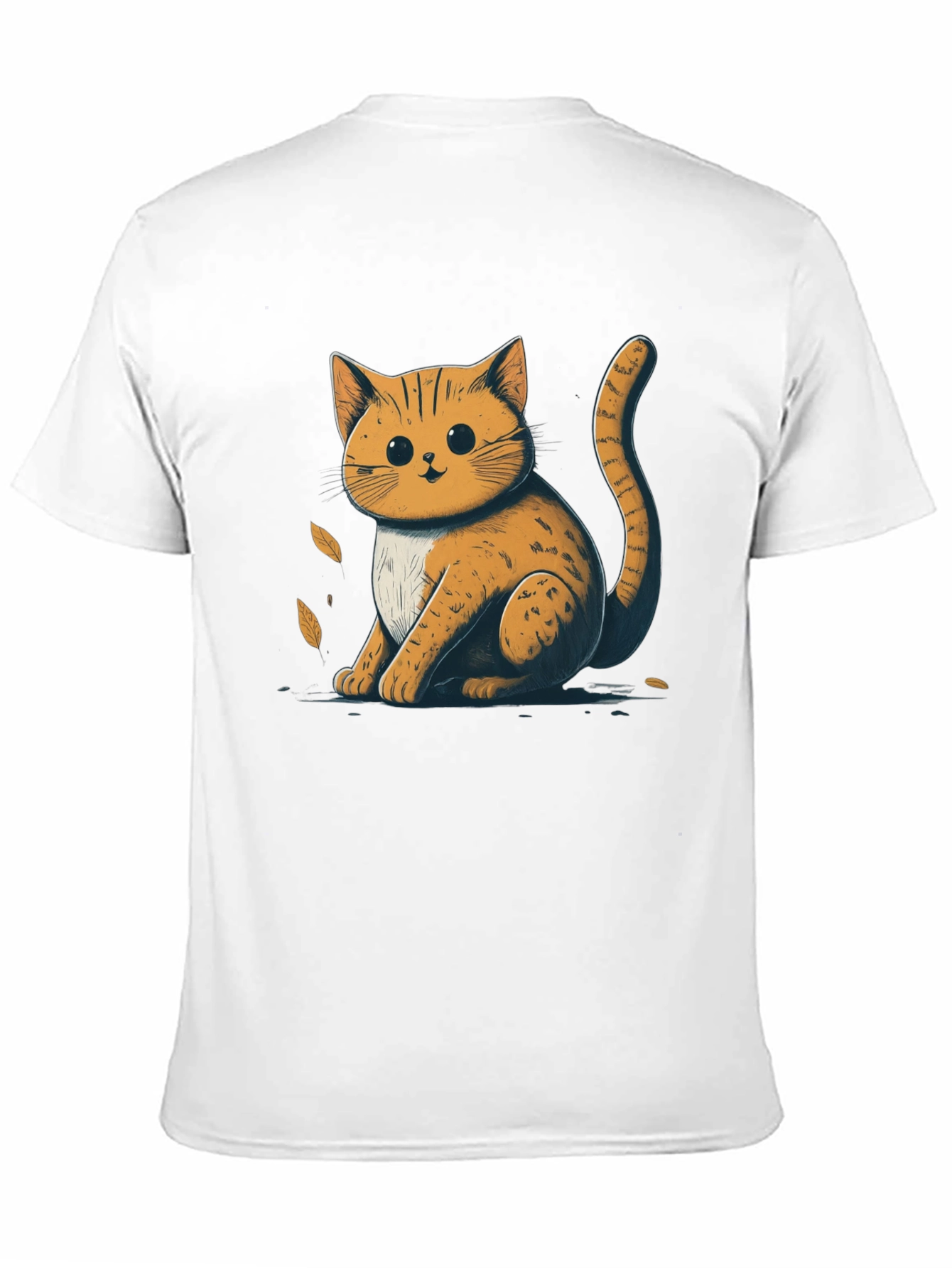 Cute Cat Graphic T-Shirt - Unisex Black Tee