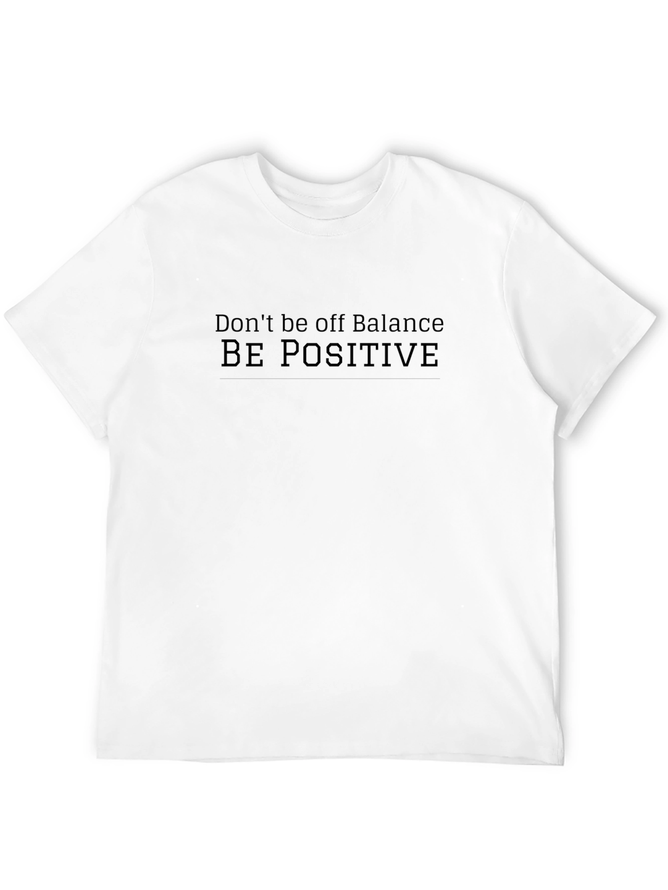 Be Positive Graphic T-Shirt - Black