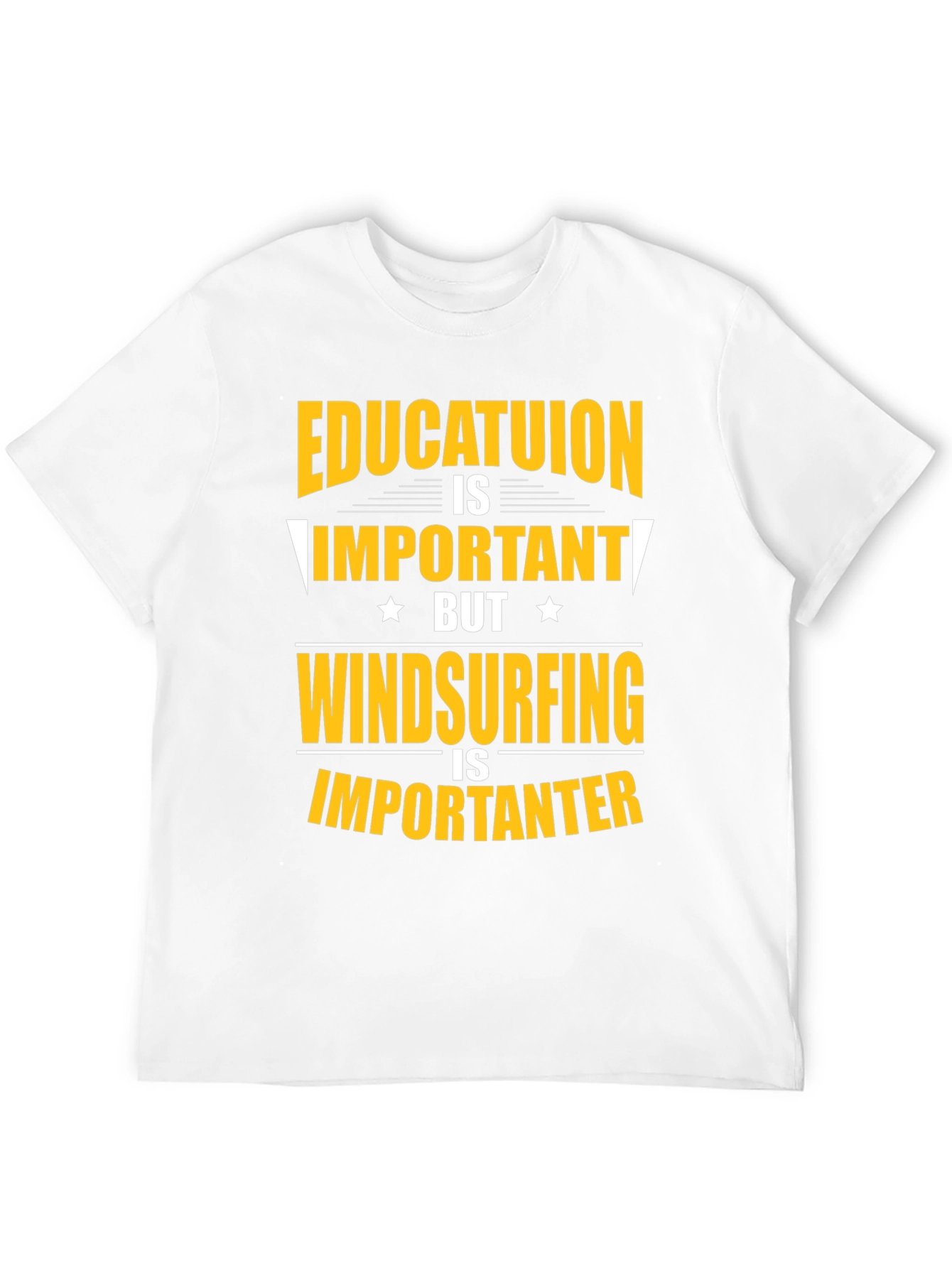 Education vs. Windsurfing Graphic Tee