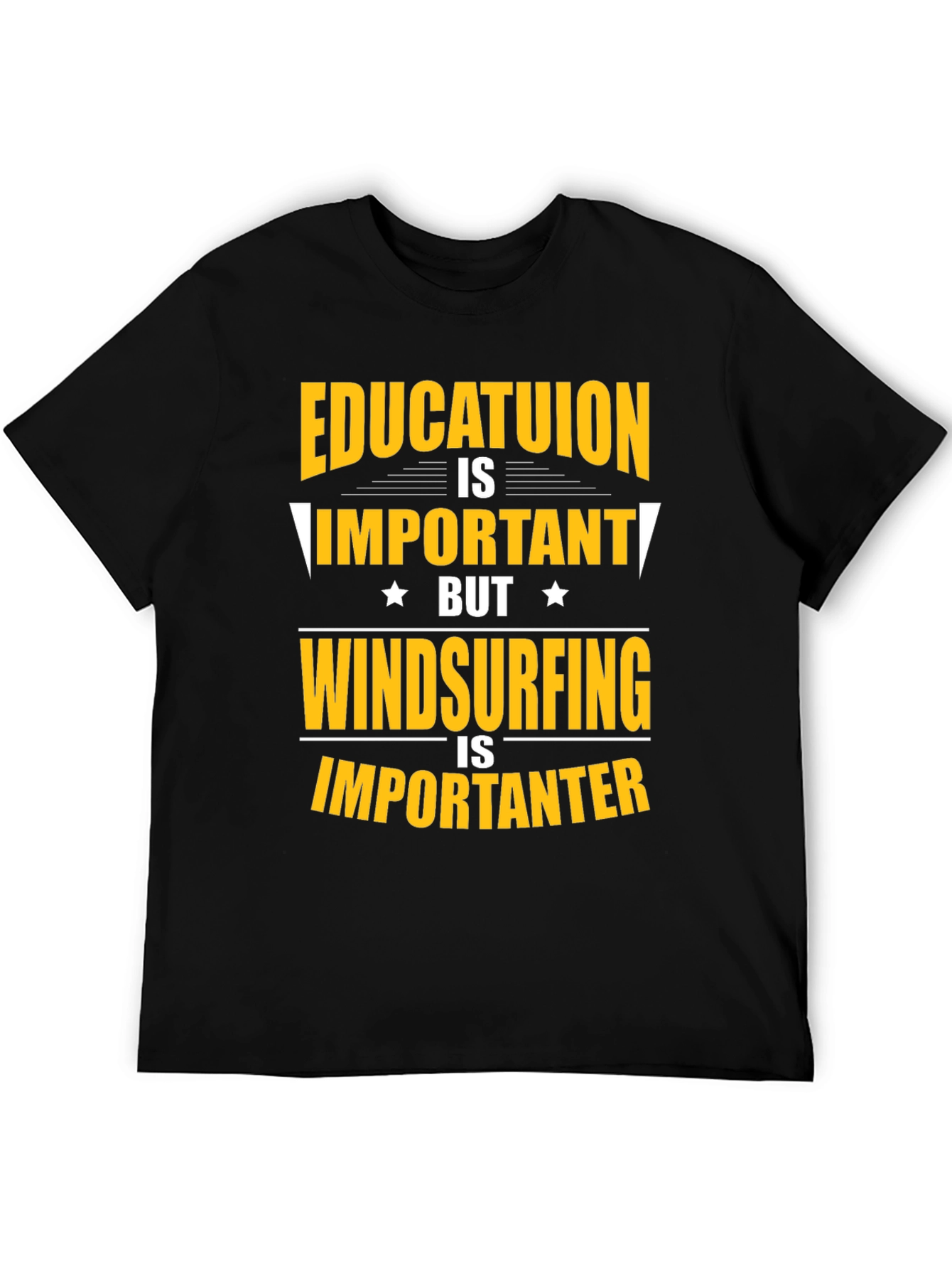 Education vs. Windsurfing Graphic Tee