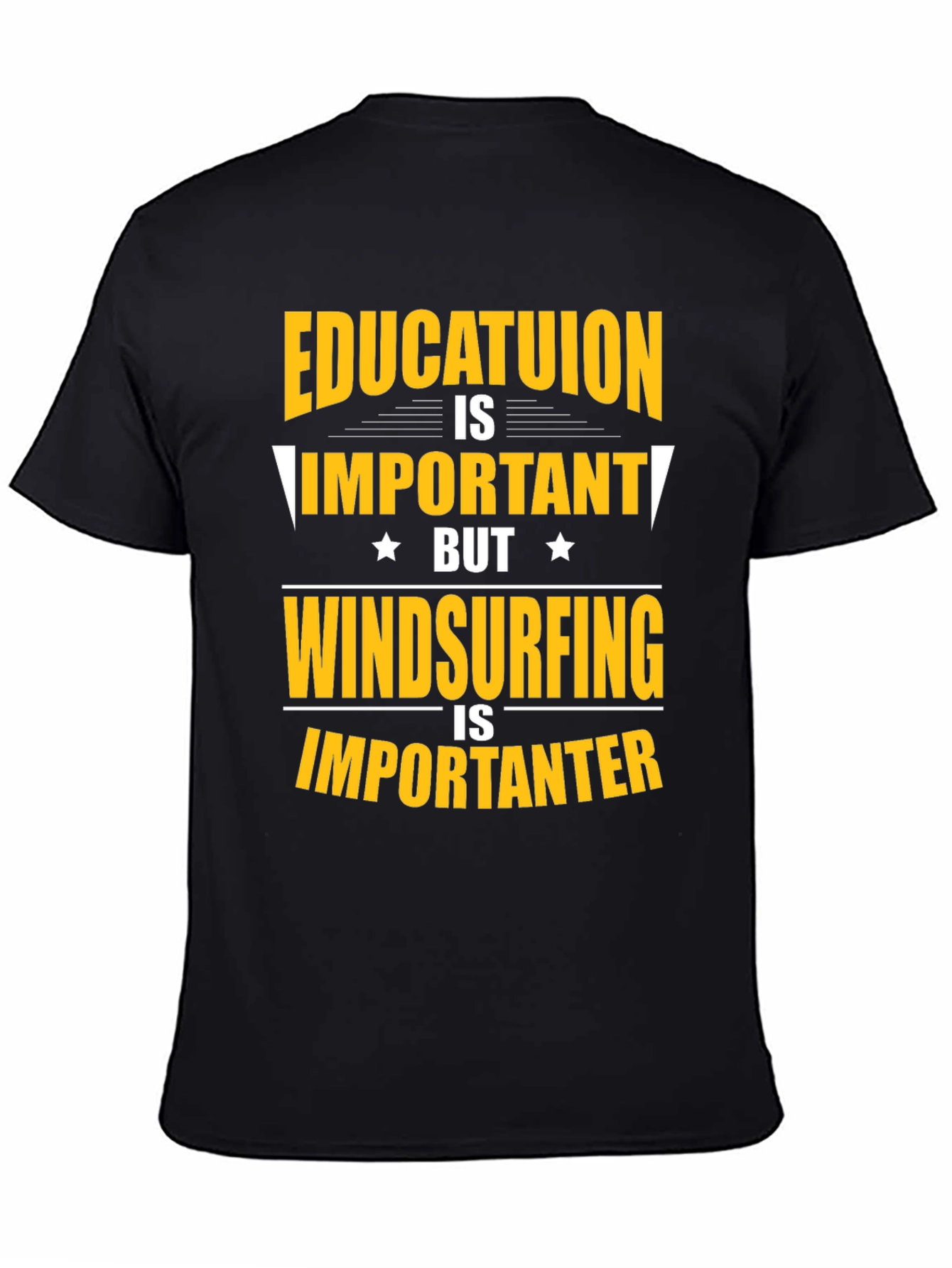 Education vs. Windsurfing Graphic Tee