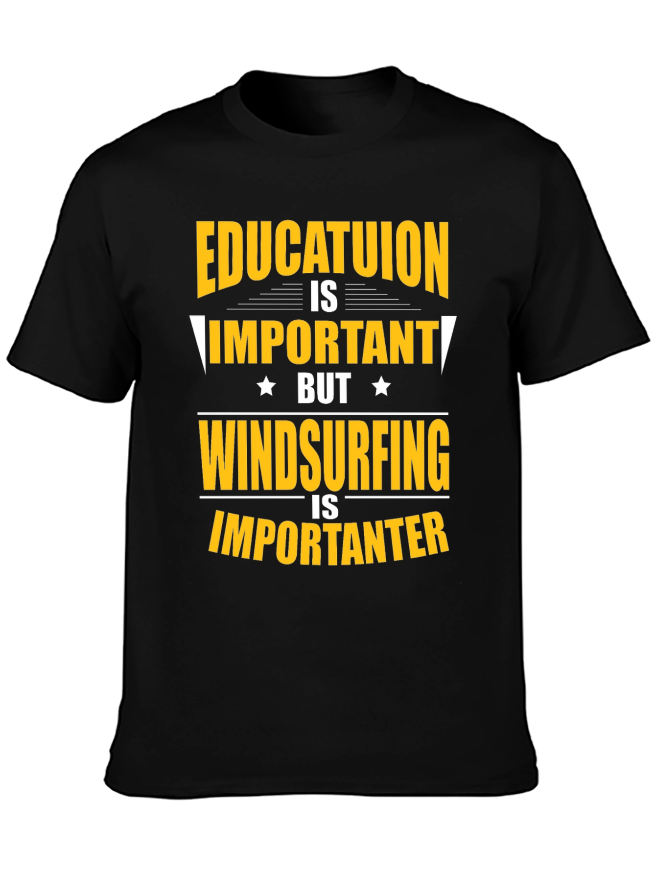 Education vs. Windsurfing Graphic Tee