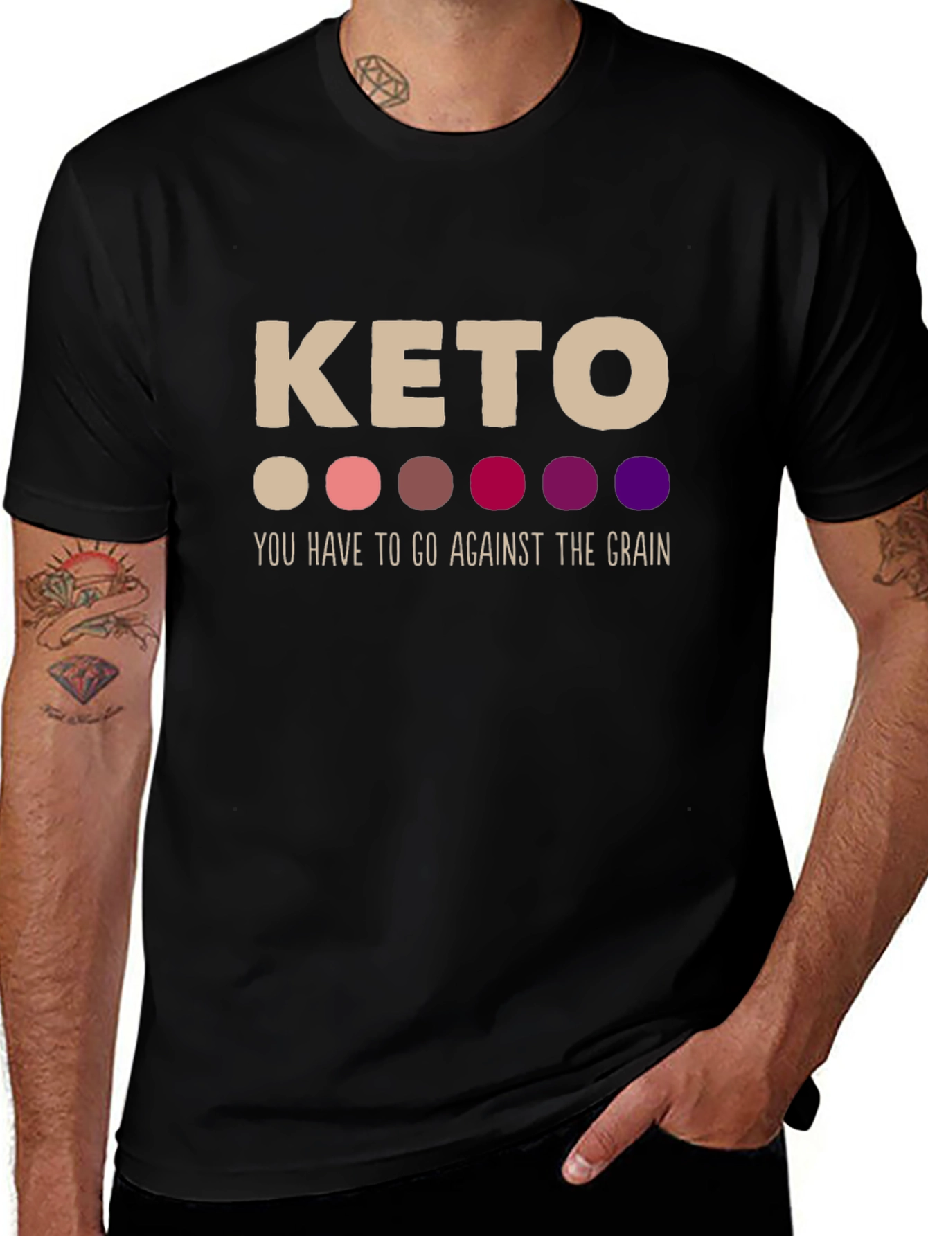 Keto Against The Grain Graphic T-Shirt