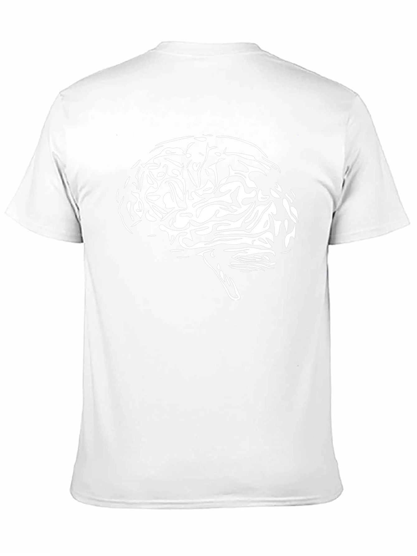 Brain Graphic Tee - Black Cotton T-Shirt