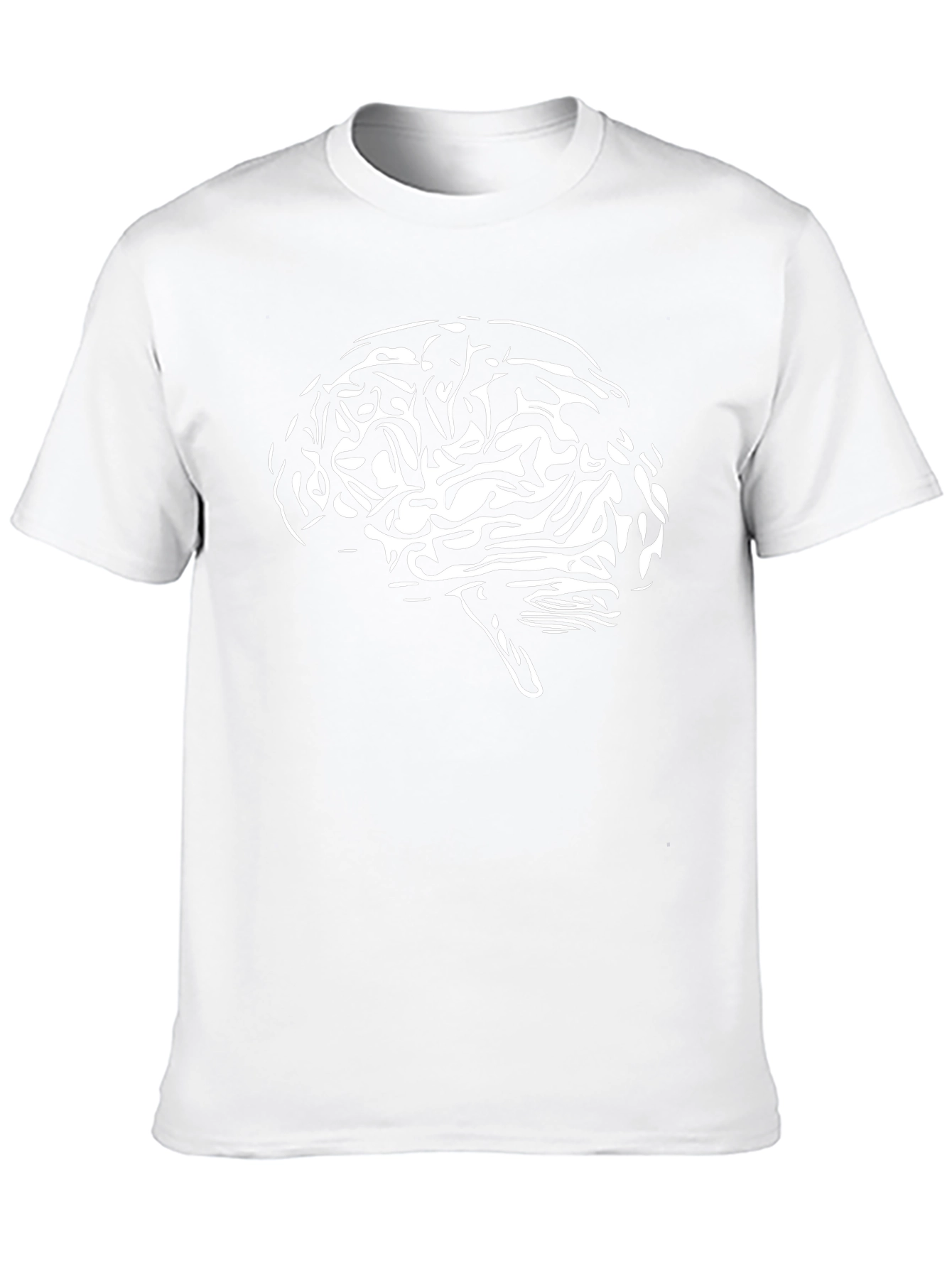 Brain Graphic Tee - Black Cotton T-Shirt