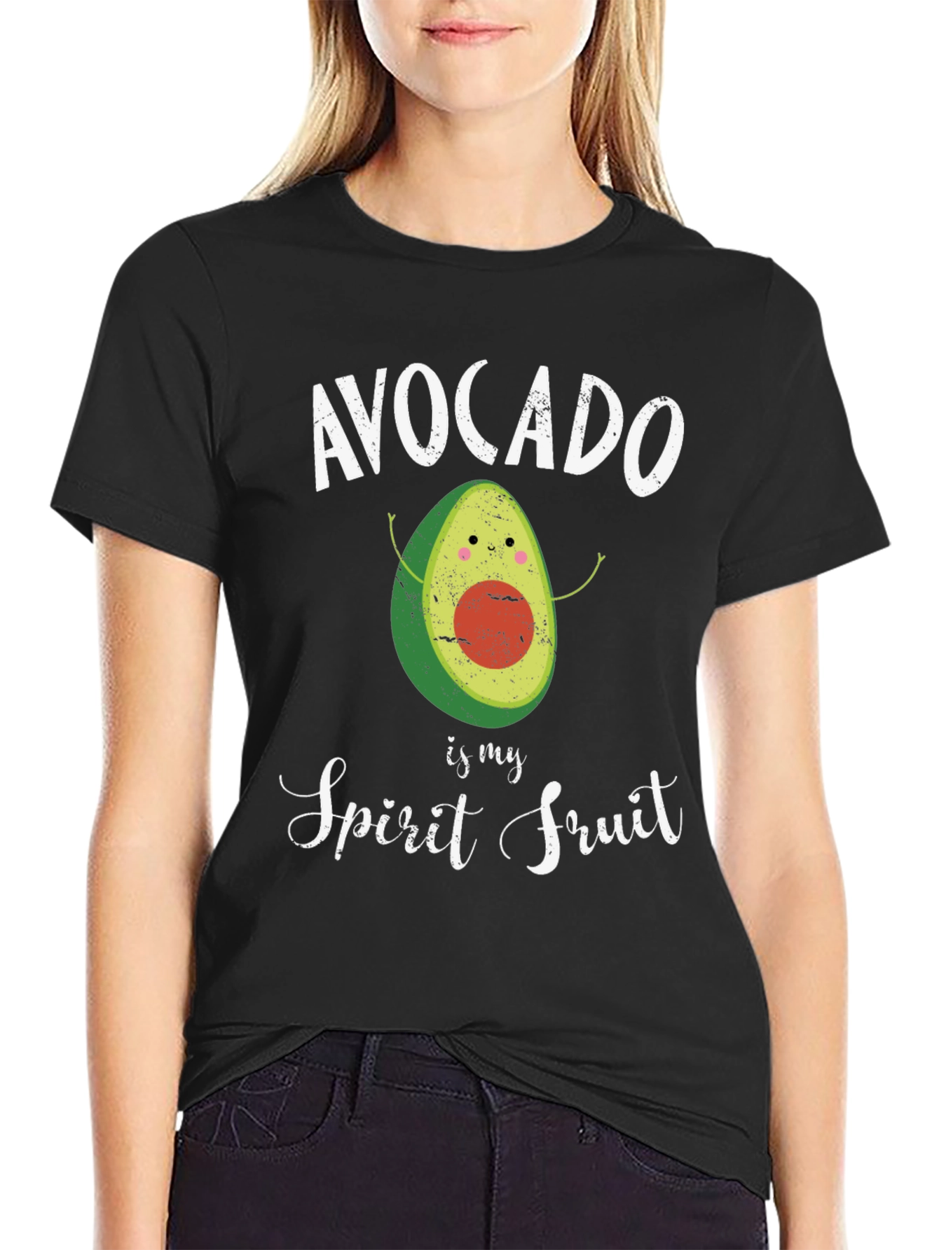 Avocado Spirit Fruit Graphic T-Shirt
