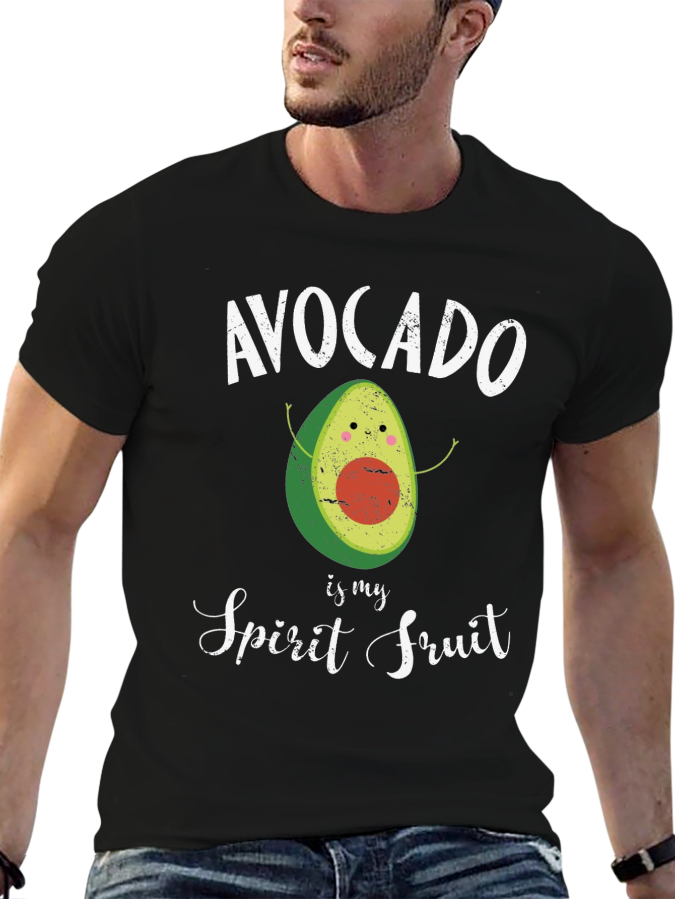 Avocado Spirit Fruit Graphic T-Shirt