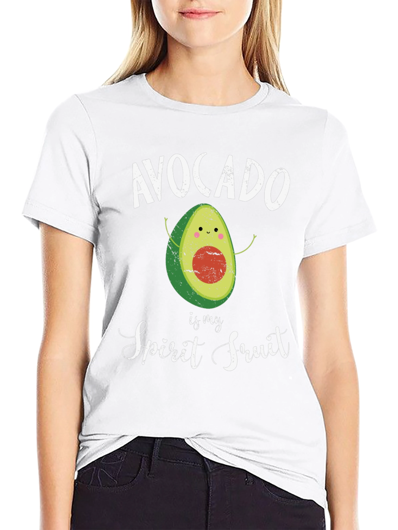Avocado Spirit Fruit Graphic T-Shirt