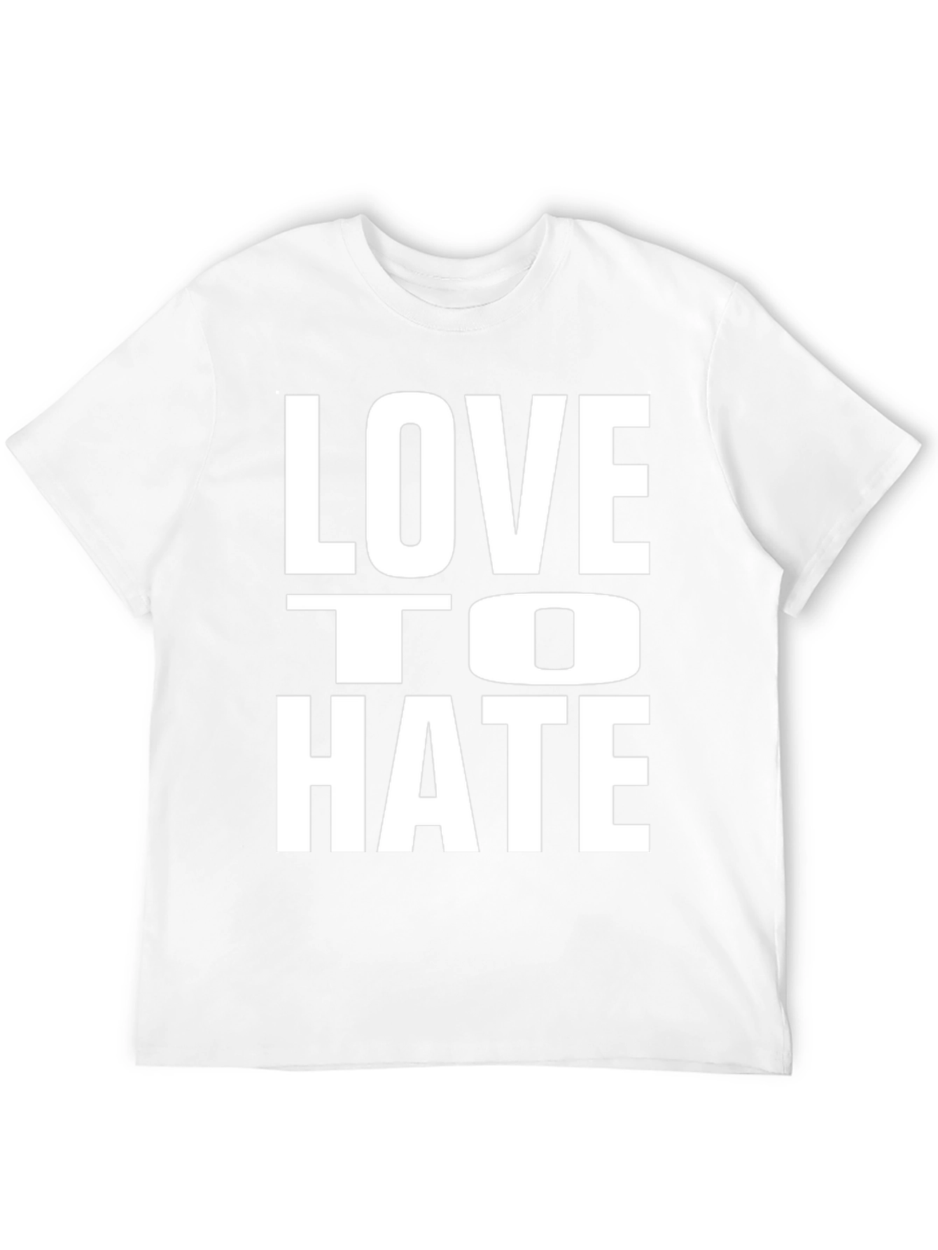 Love to Hate Black Graphic Tee