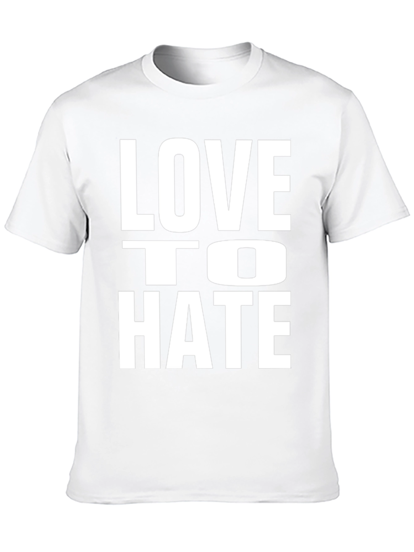 Love to Hate Black Graphic Tee