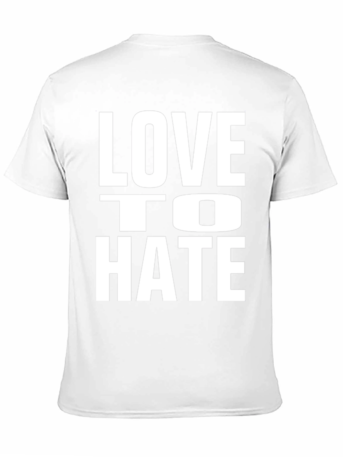 Love to Hate Black Graphic Tee