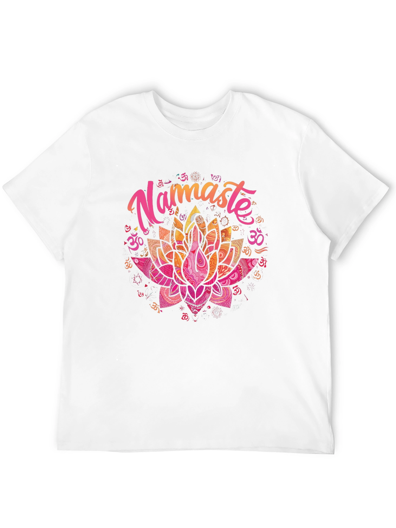 Namaste Lotus Flower Graphic T-Shirt - Yoga Meditation Tee