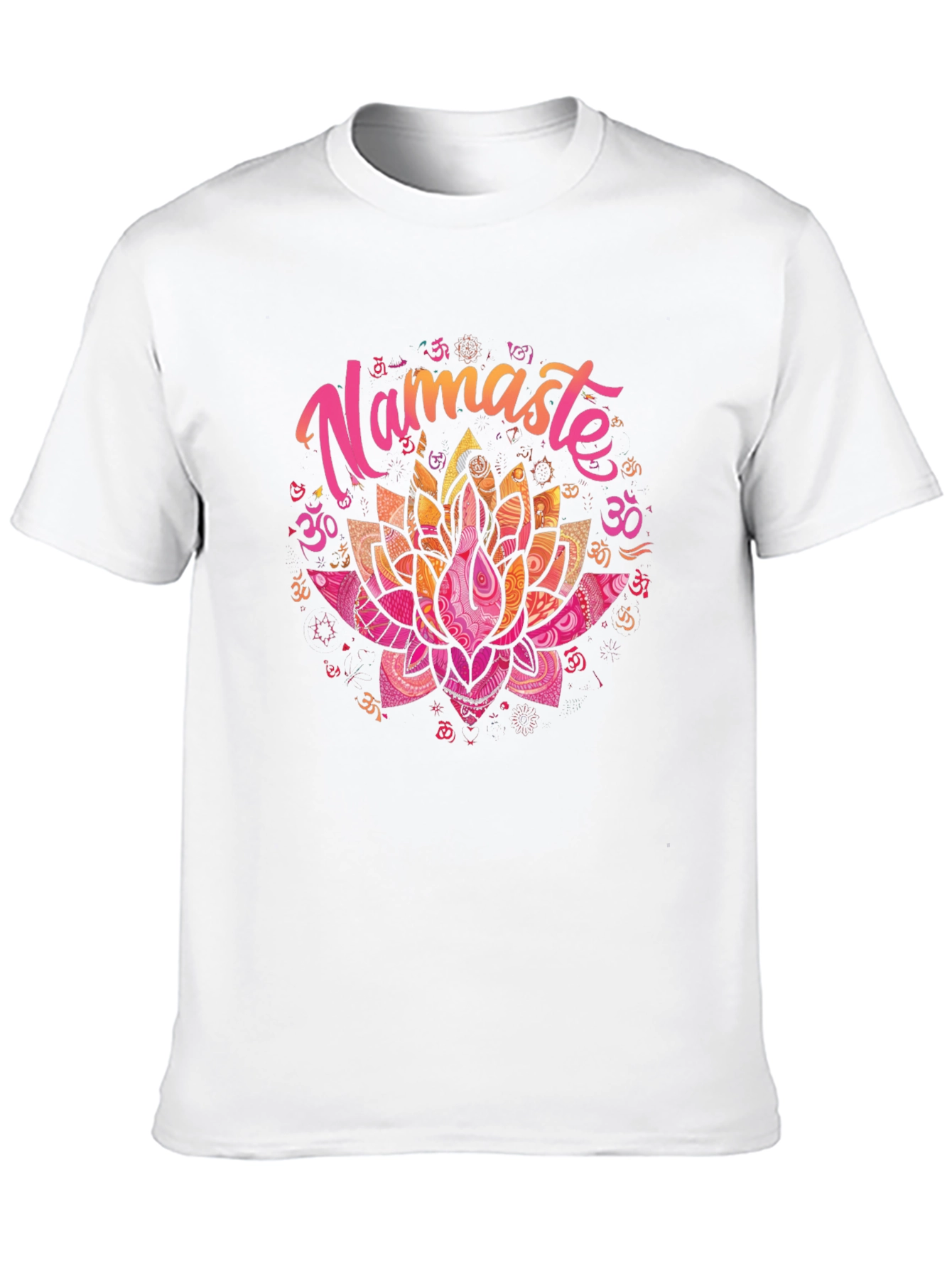 Namaste Lotus Flower Graphic T-Shirt - Yoga Meditation Tee