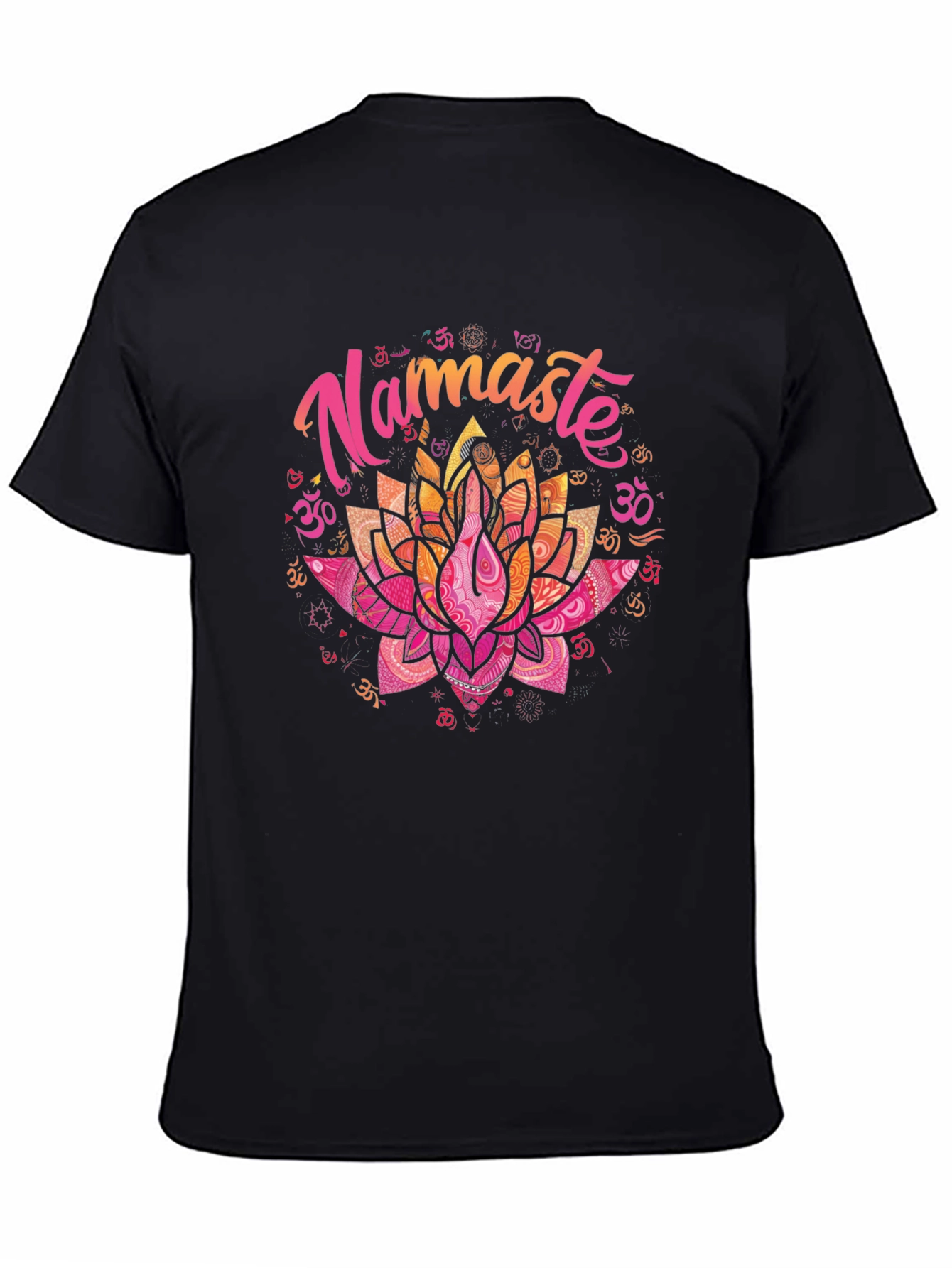 Namaste Lotus Flower Graphic T-Shirt - Yoga Meditation Tee