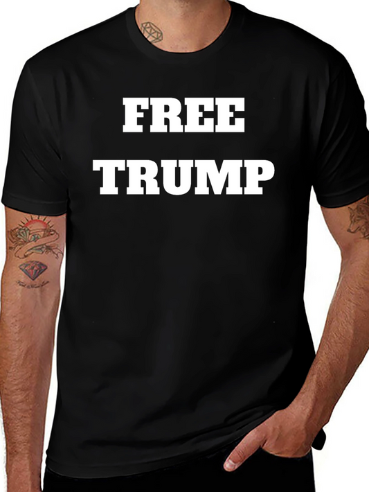 Free Trump Graphic Tee - Political Statement T-Shirt